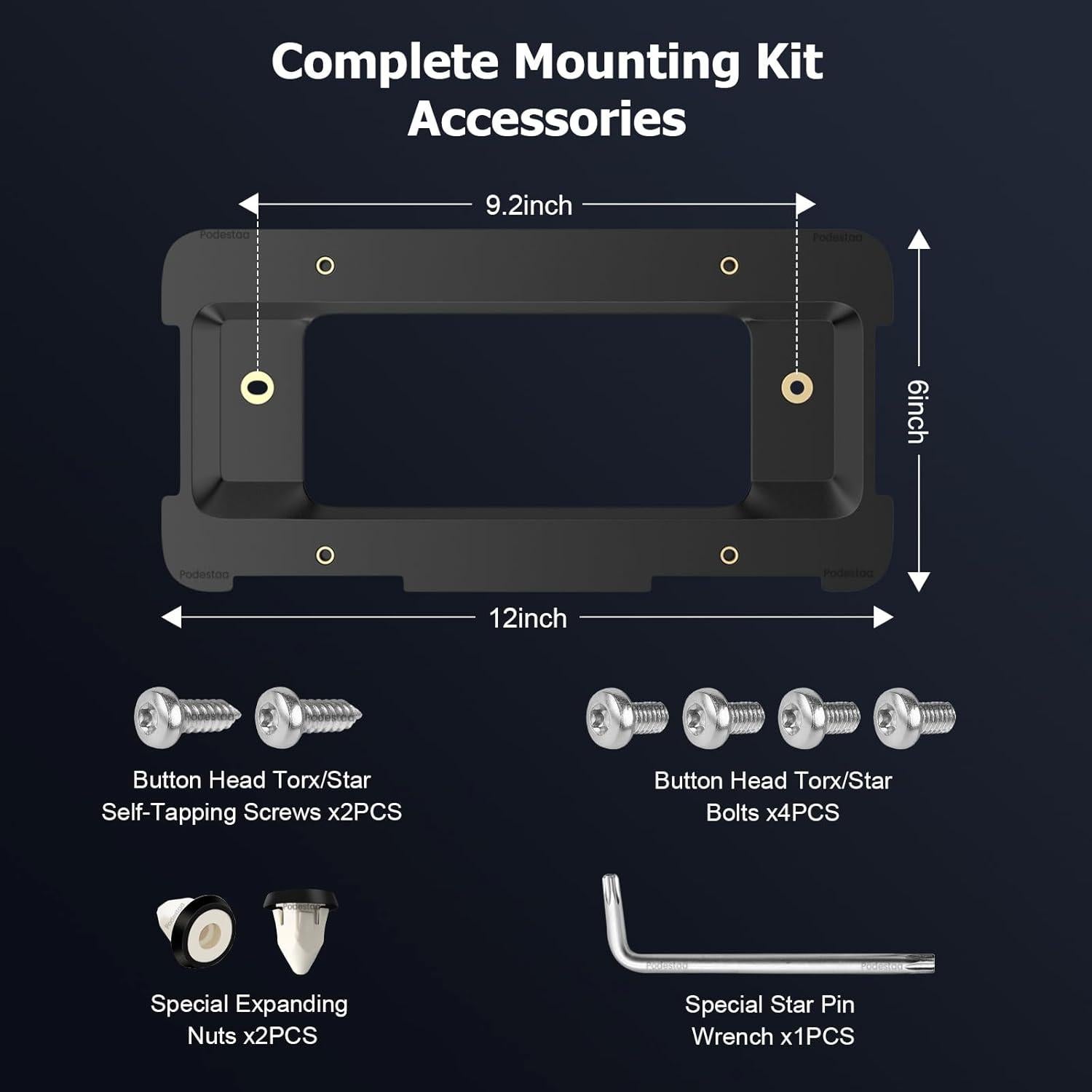 Soporte de Matrícula Trasero Podestaa para BMW y Mini Cooper