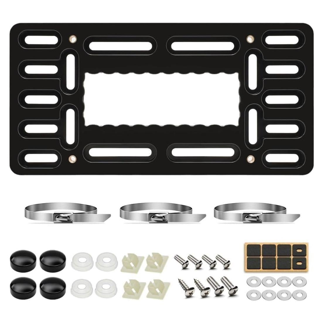 Soporte de Placa de Licencia Frontal XCLPF Negro Universal