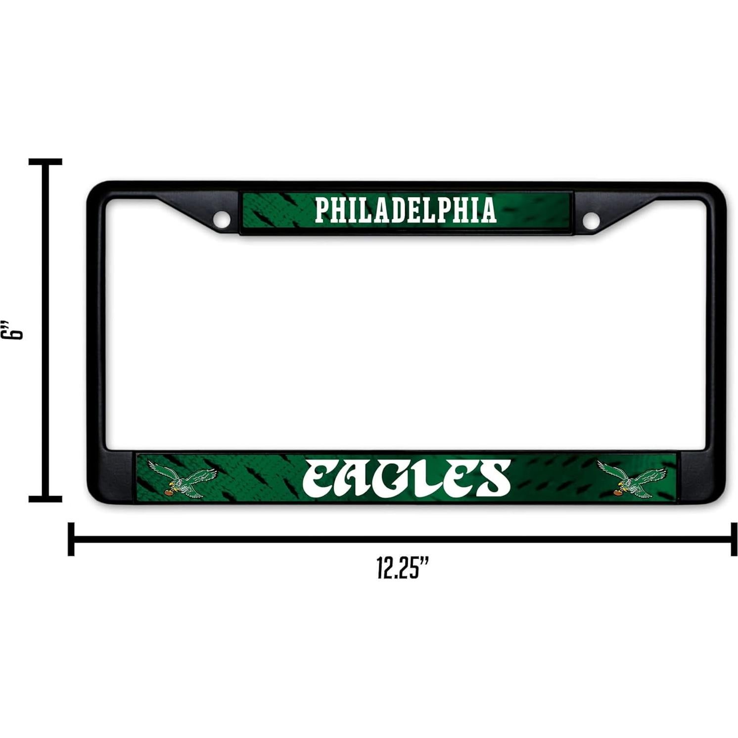Marco de Auto Rico Industries NFL Philadelphia Eagles 30.48x15.24cm