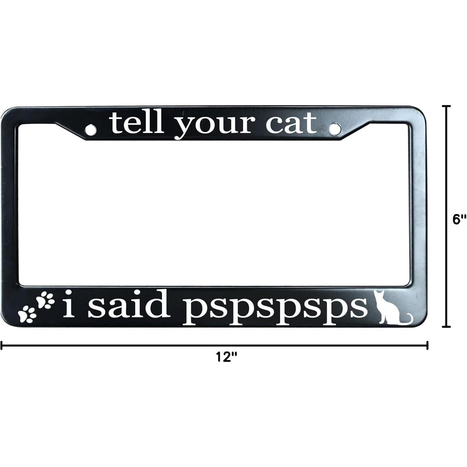 Marco de Matrícula URCustomPro Negro Mate 30.48x15.24 cm