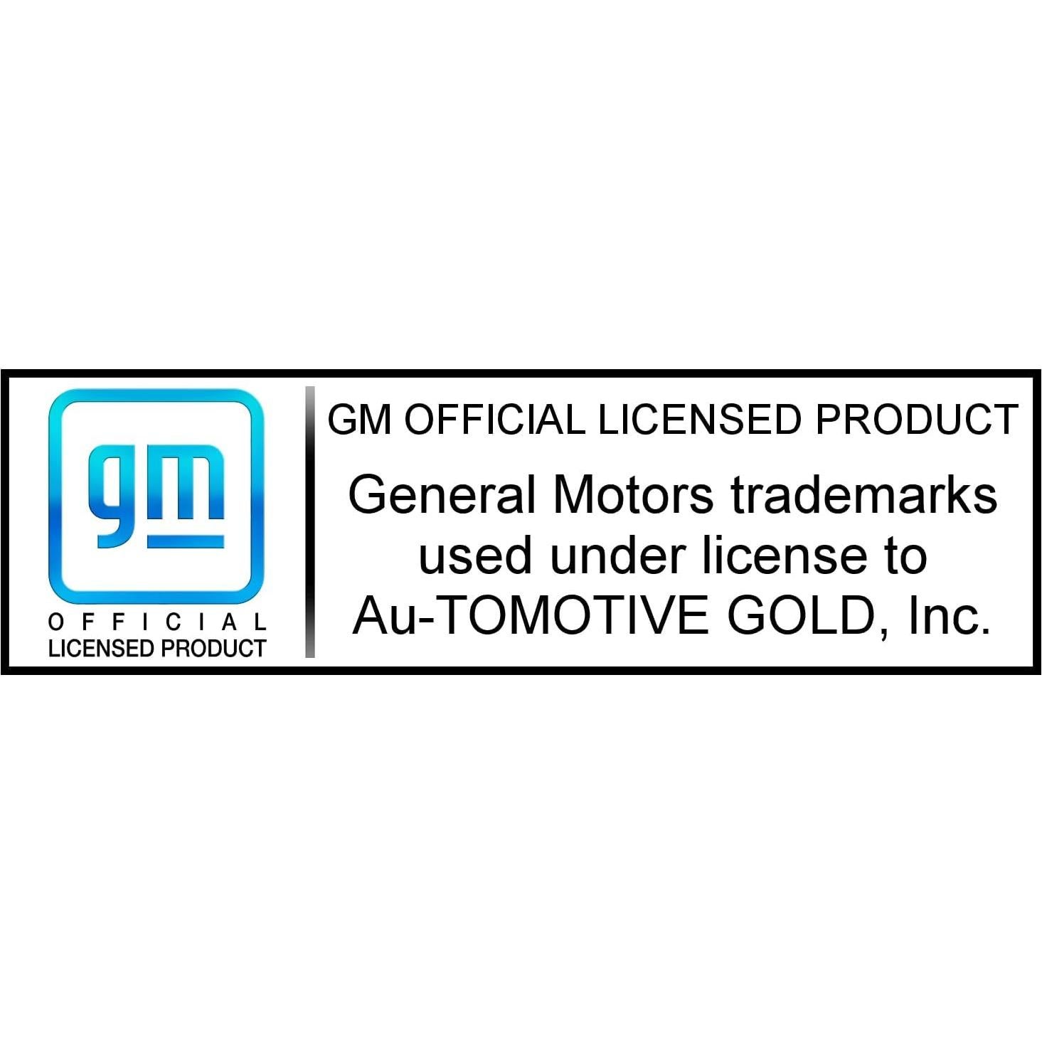 Marco de Placa de Licencia Policarbonato Negro Au-TOMOTIVE GOLD Chevy Corvette C6