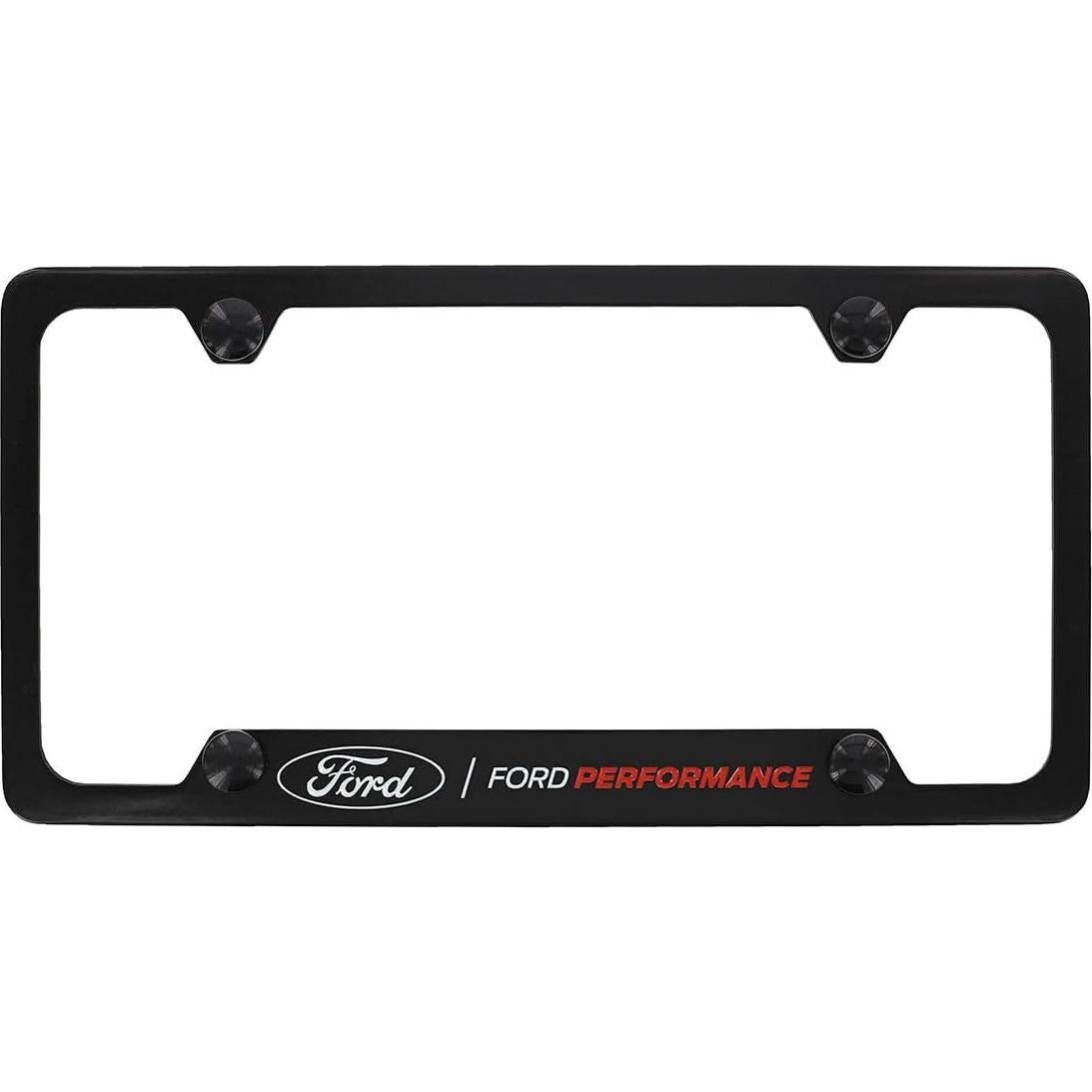 Marco de Placa de Licencia Ford Performance Metal Negro