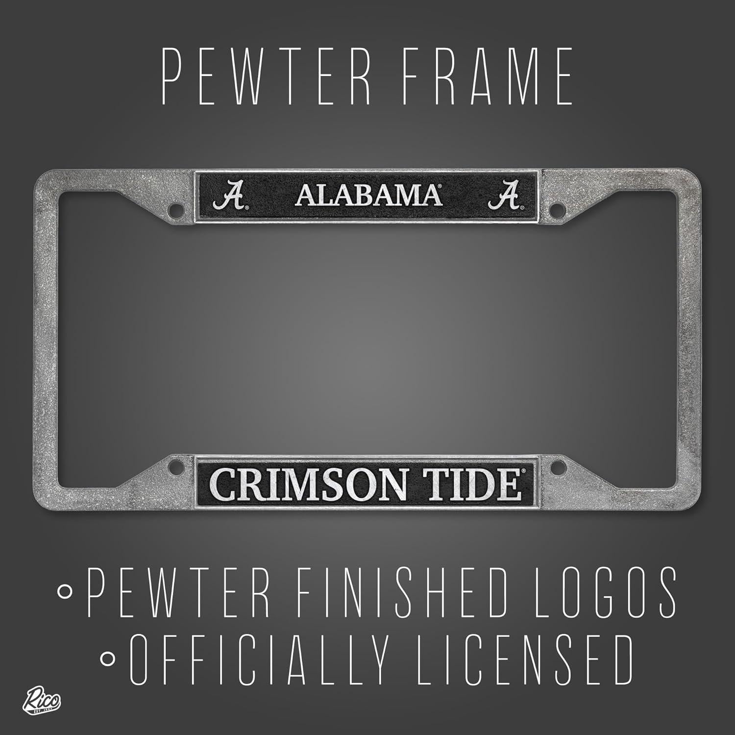 Marco de Placa de Licencia Rico Industries Pewter 30.48x15.24cm