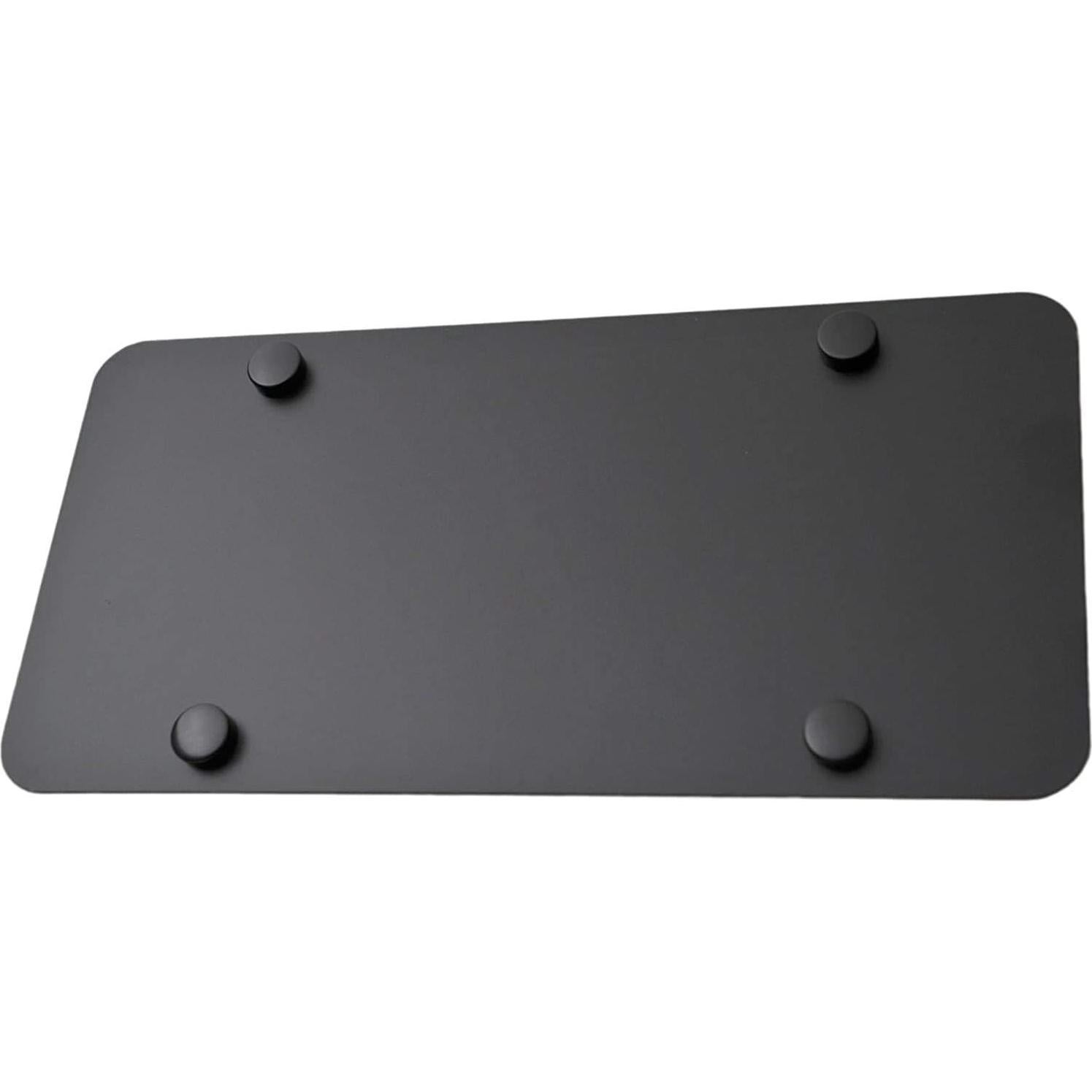 Placa de refuerzo de acero inoxidable LFPartS para matrícula negra