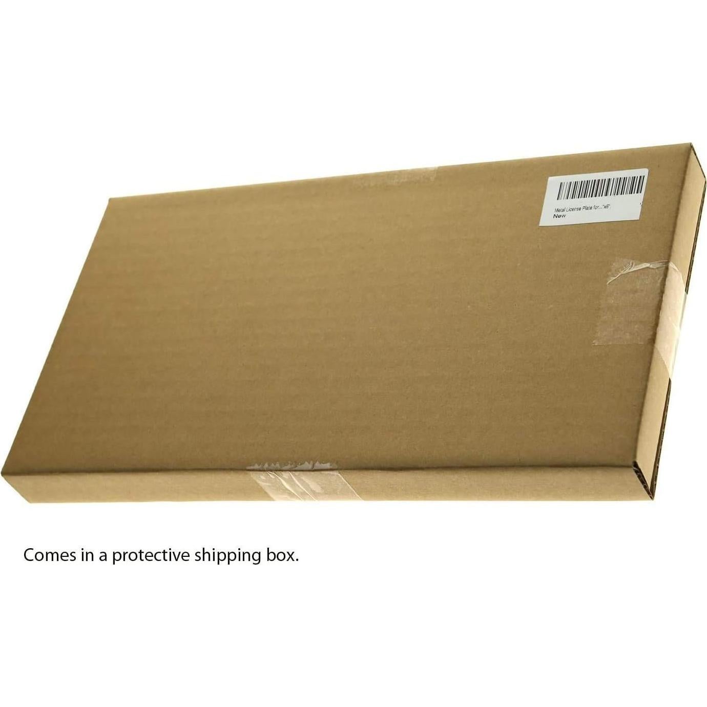 Placa de refuerzo de acero inoxidable LFPartS para matrícula negra