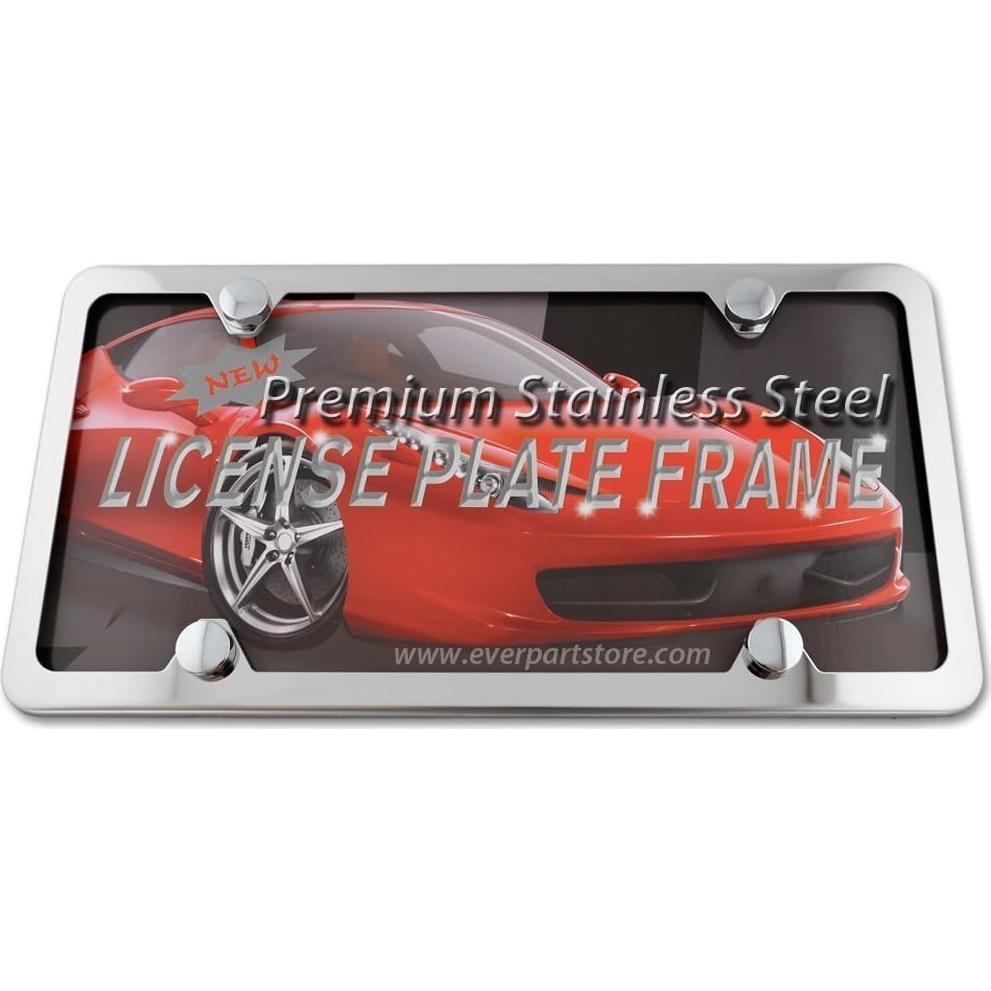 Marco de Placa de Licencia Acero Inoxidable LFPartS 4 Agujeros