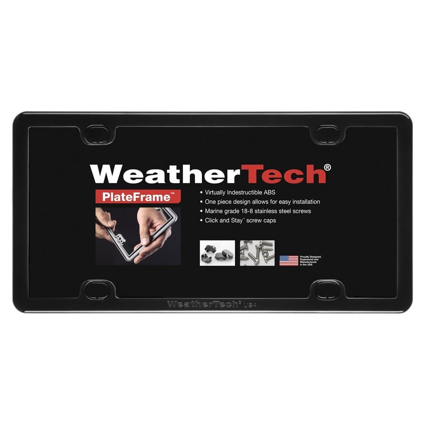 Marco de Placa WeatherTech KIT DE MARCO DE PLACA - Negro