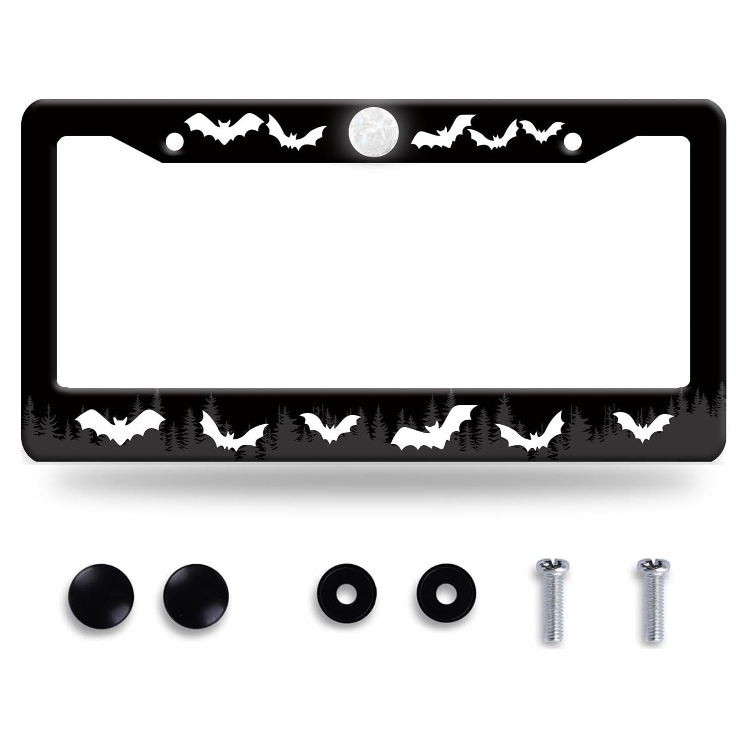 Marco de Placa de Licencia GORSNKYE Acero Inoxidable 31.2x16cm