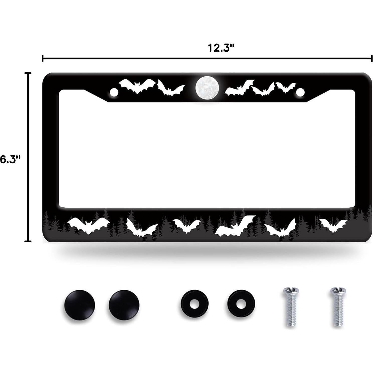 Marco de Placa de Licencia GORSNKYE Acero Inoxidable 31.2x16cm