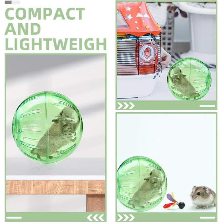 Bola de Ejercicio para Hámster DRESSOOS 12cm Verde Claro