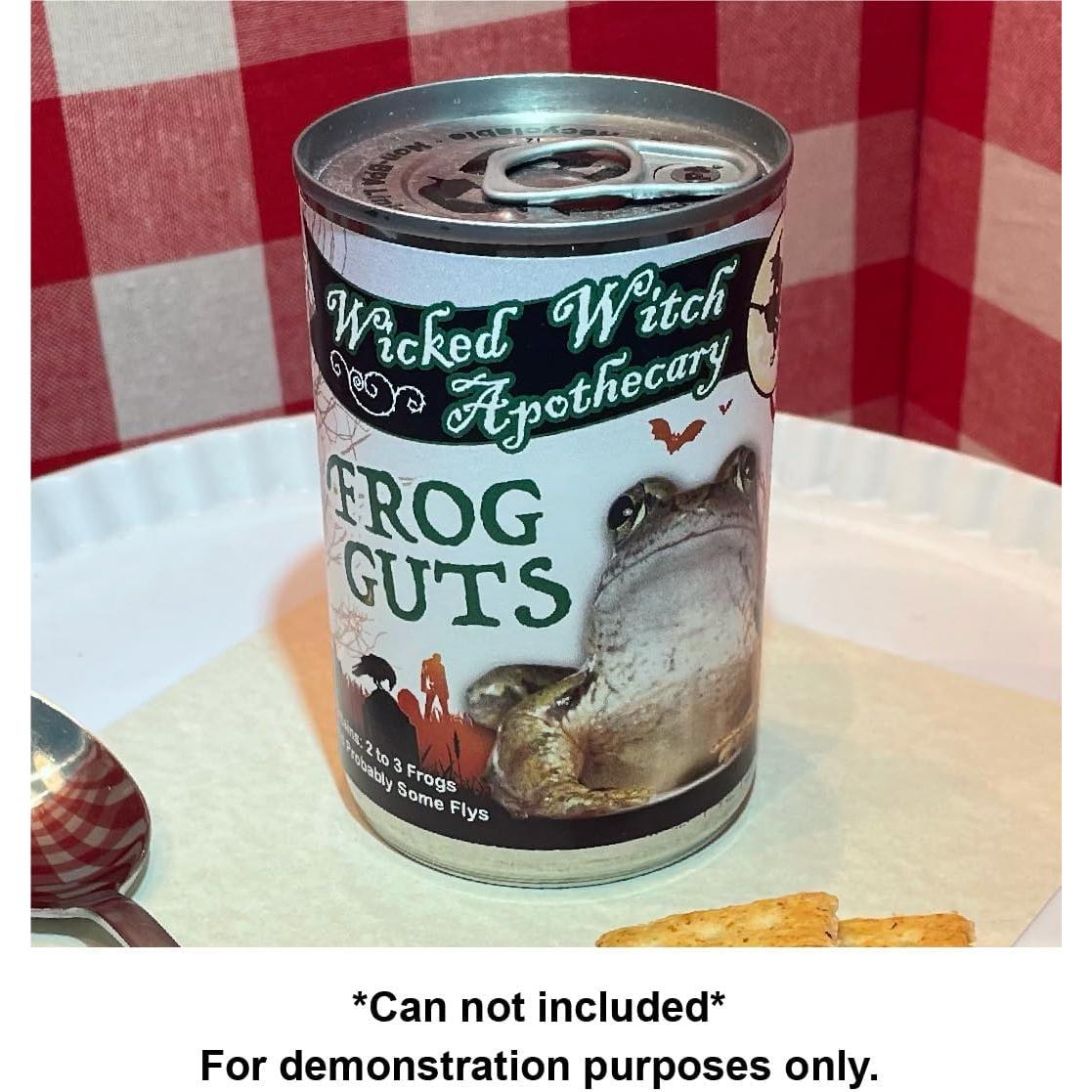 Paquete de 5 Etiquetas de Lata de Sopa de Broma Halloween