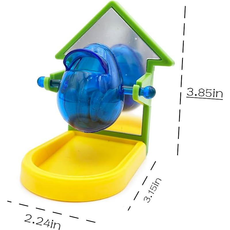 Juguete de Forrajeo con Espejo Kcrygogo para Hámsters y Ratones