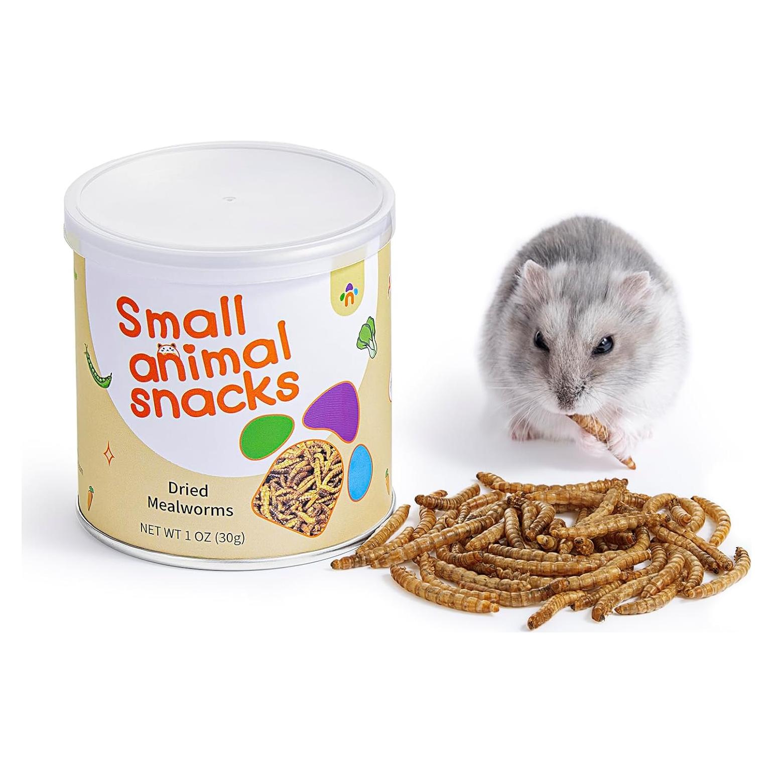 Snack Natural para Hámsters Niteangel - Gusanos Secos 28g