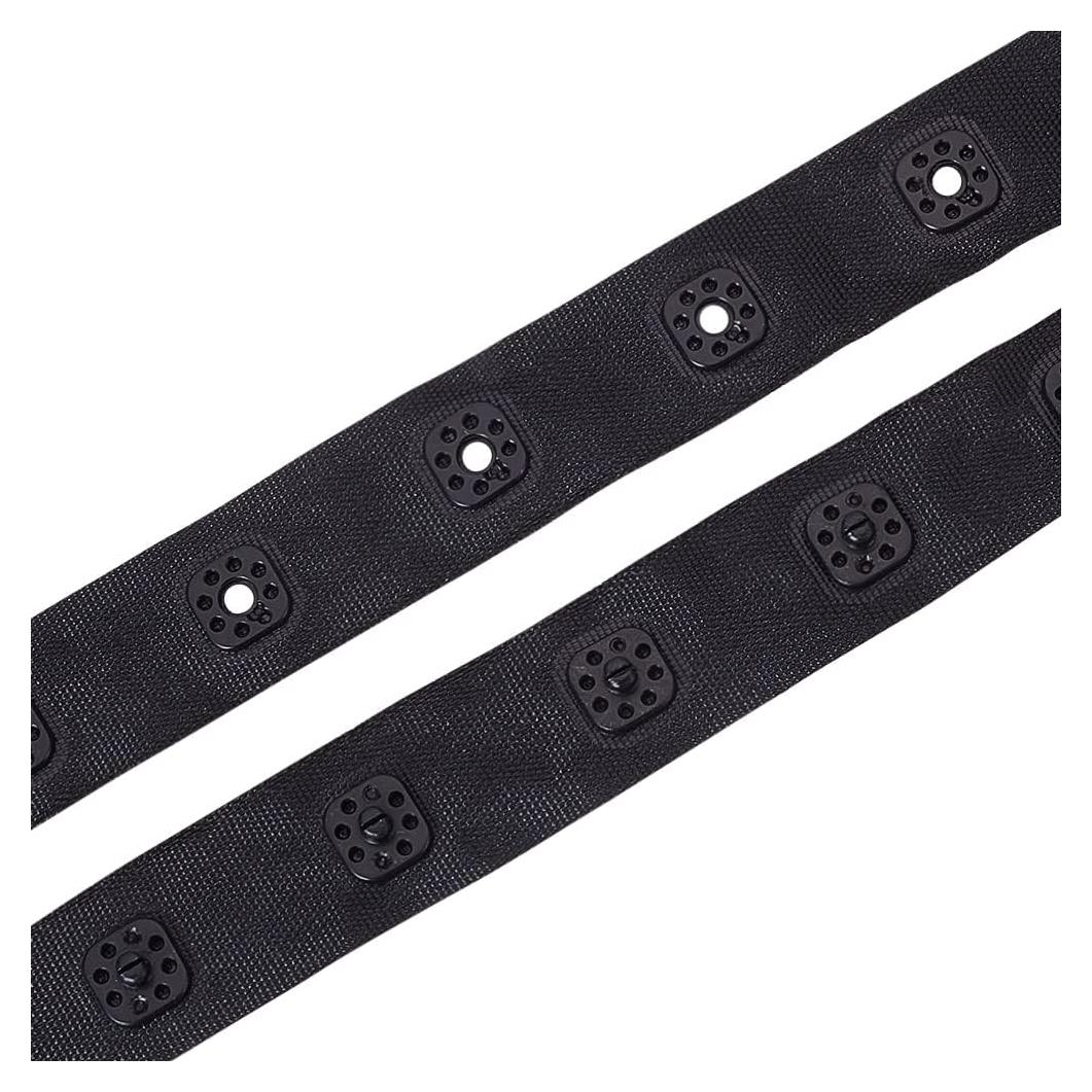 Cinta de Botones a Presión GORGECRAFT 10 Yardas 18mm Negra