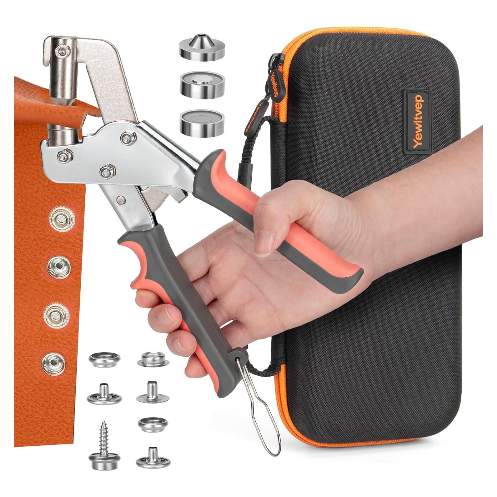 Kit de Herramienta de Botón a Presión Yewltvep con Estuche