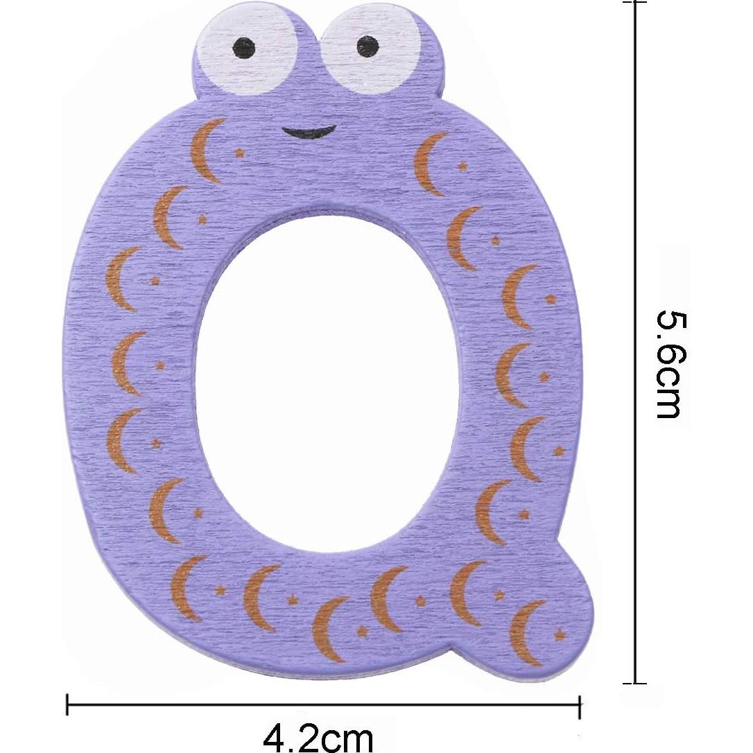 Imanes de Madera Letras ABC PENTA ANGEL 26 Pcs Educativos