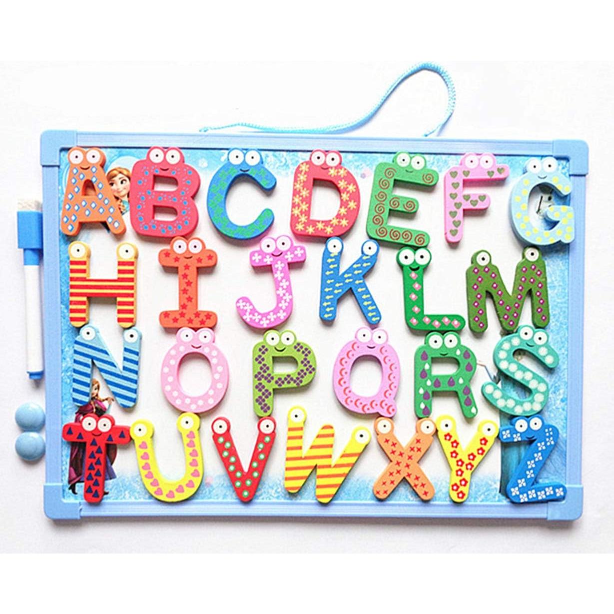 Imanes de Madera Letras ABC PENTA ANGEL 26 Pcs Educativos