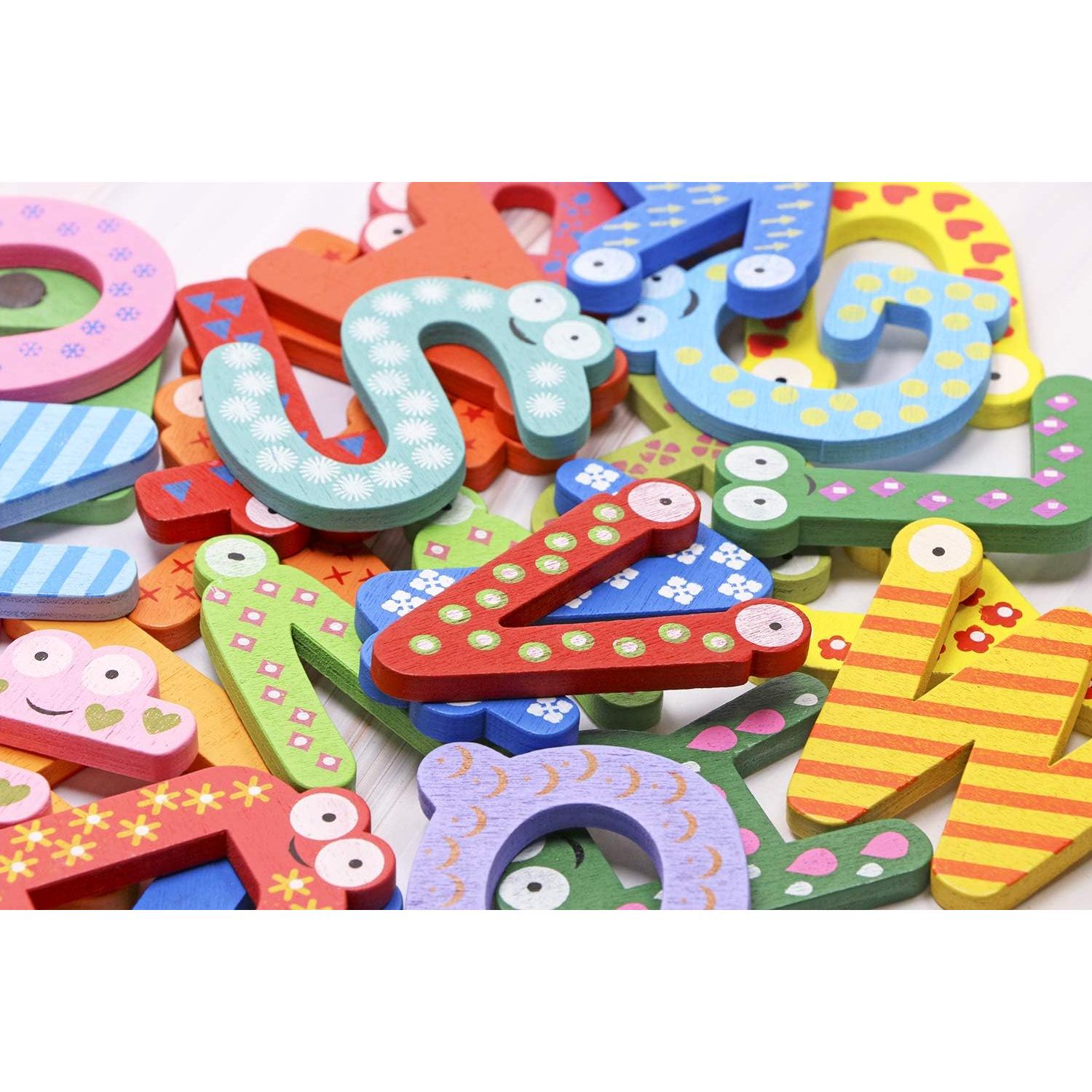 Imanes de Madera Letras ABC PENTA ANGEL 26 Pcs Educativos