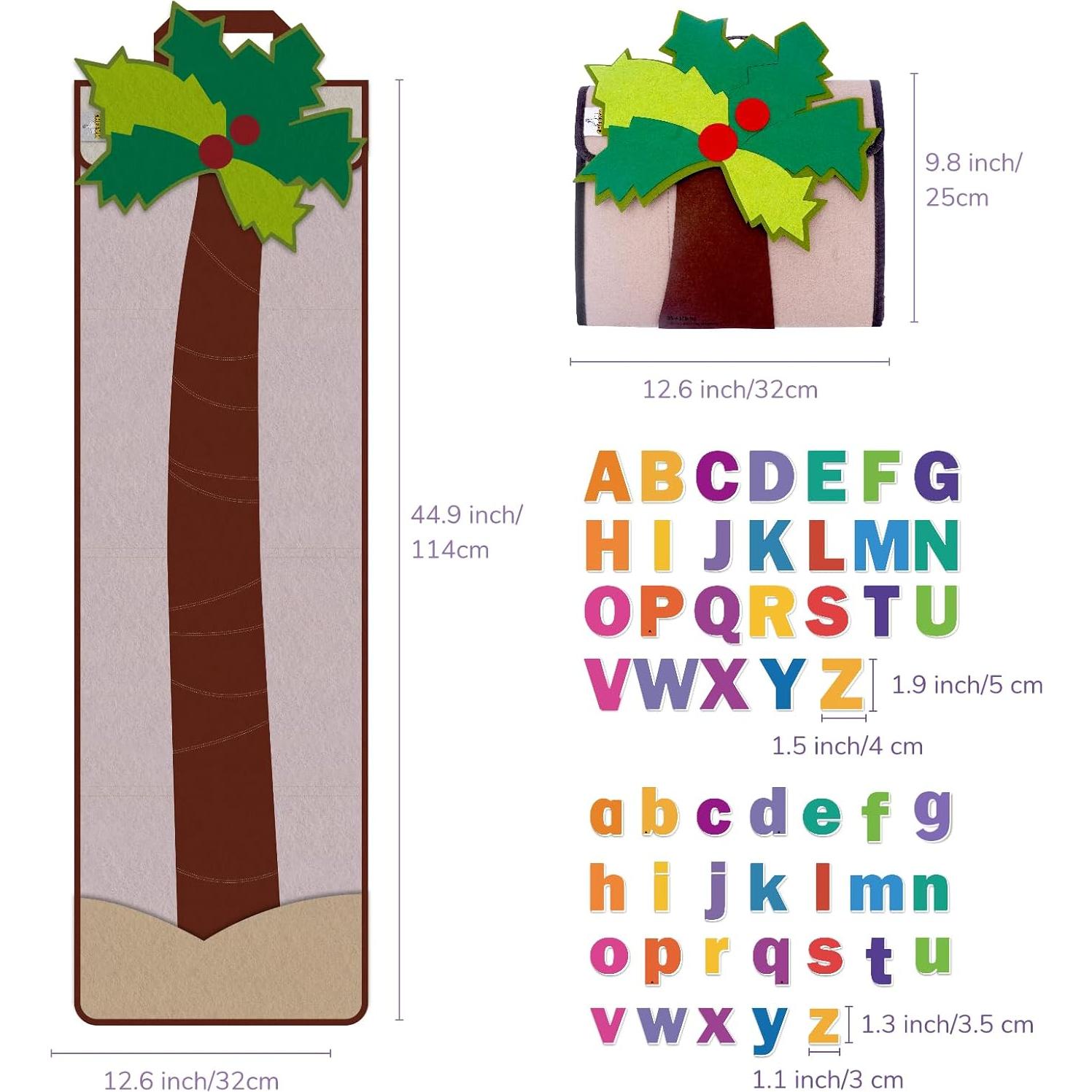 Bolsa de Alfabeto CHEFAN Árbol de Coco para Educación Temprana