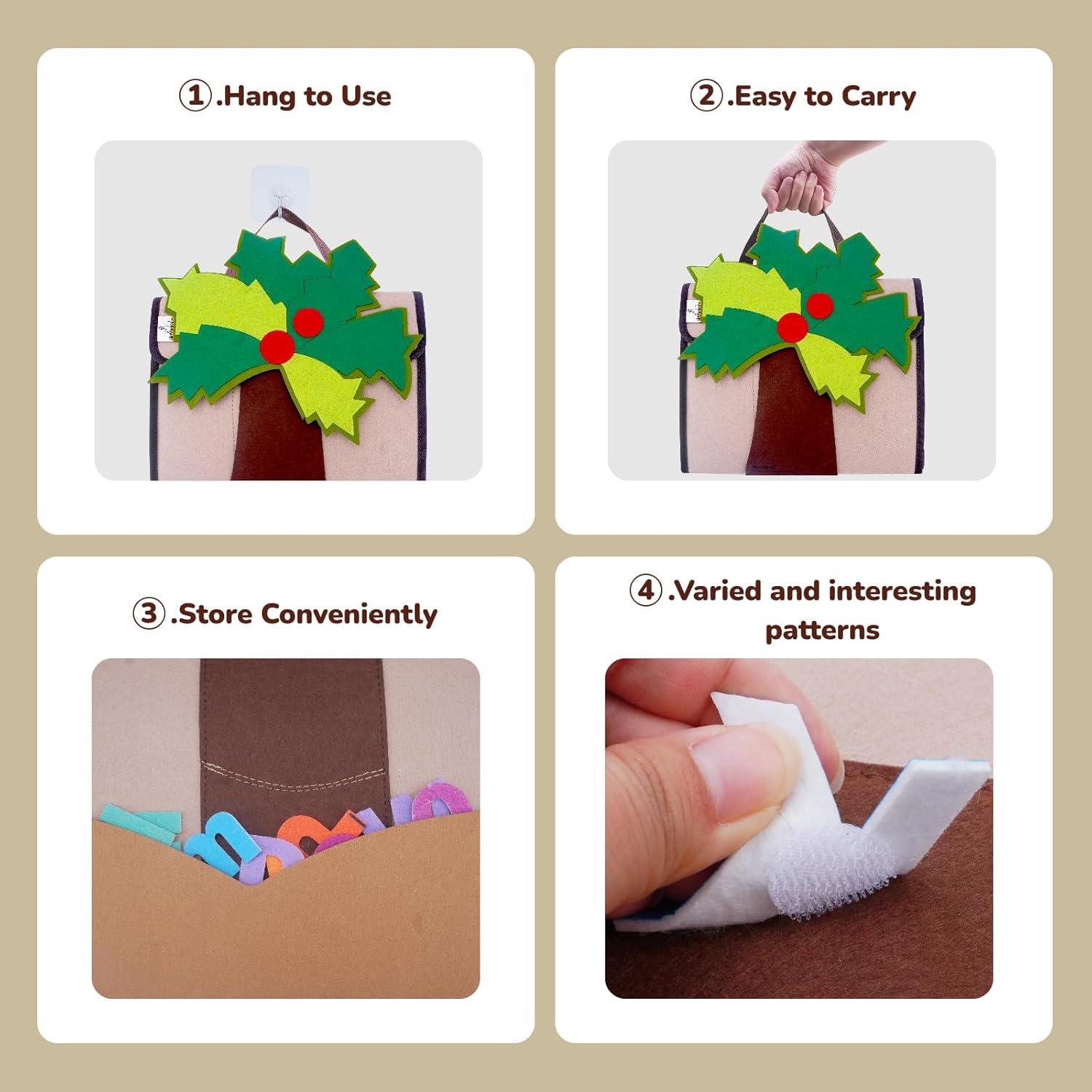 Bolsa de Alfabeto CHEFAN Árbol de Coco para Educación Temprana