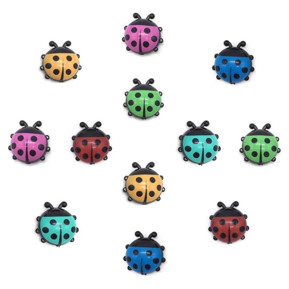 Imanes de Refrigerador YQBOOM Mariquita 12 Piezas Coloridos