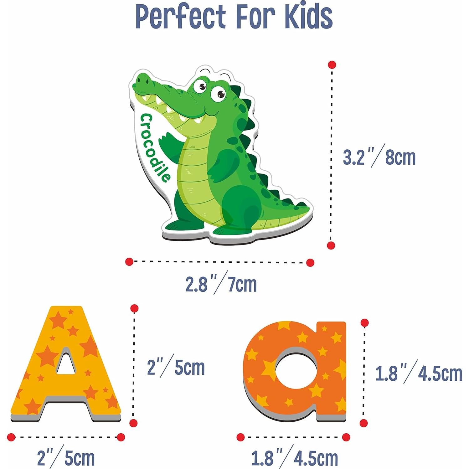 Juego de Alfabeto Magnético SpriteGru 78 Piezas para Niños