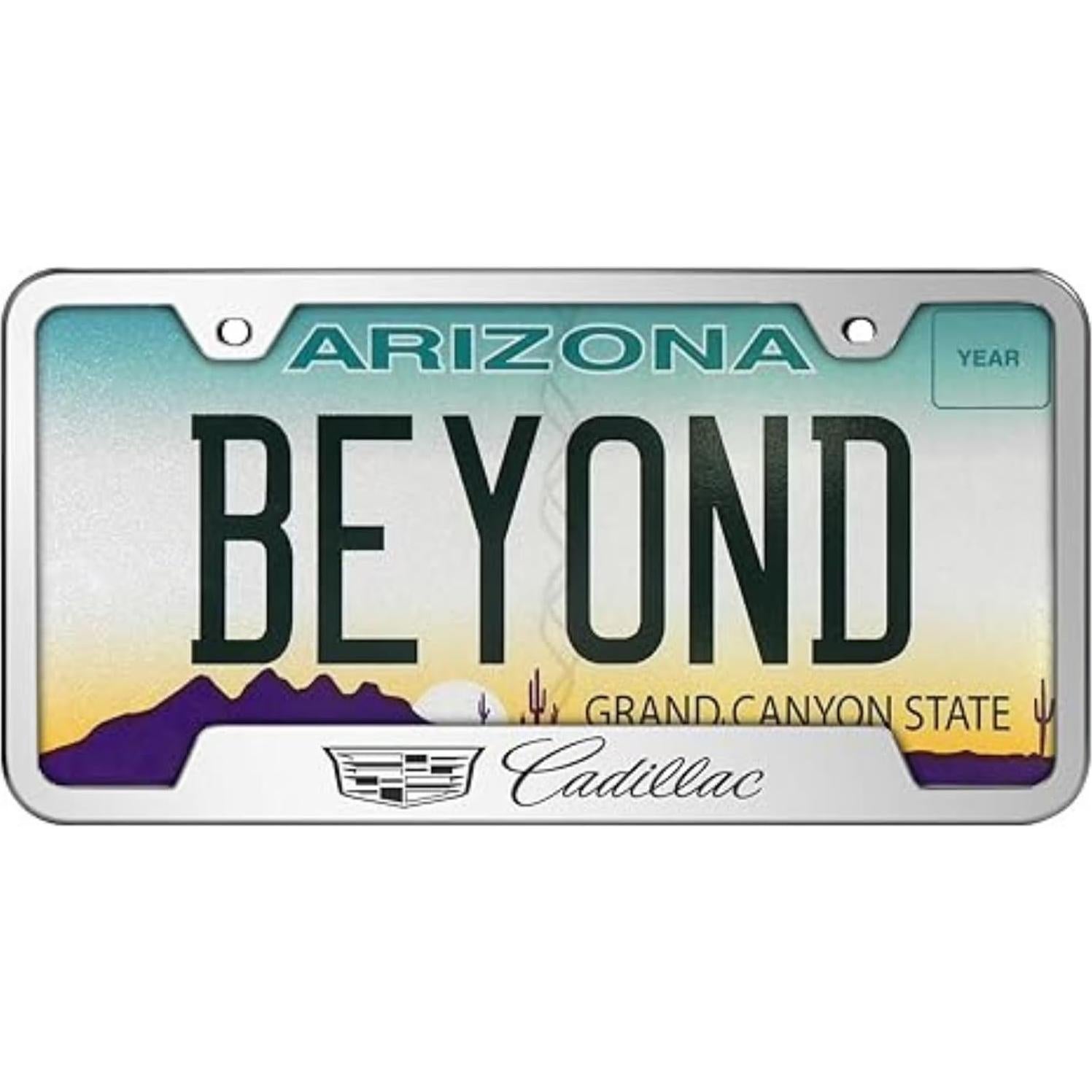 Marco de Licencia Acero Inoxidable Au-Tomotive Gold Cadillac