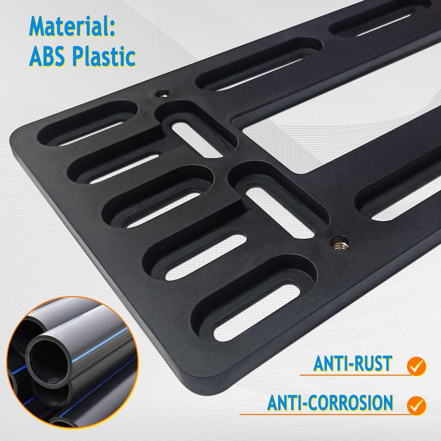 Soporte de Placa de Licencia Frontal Aootf - Kit Universal Antirrobo