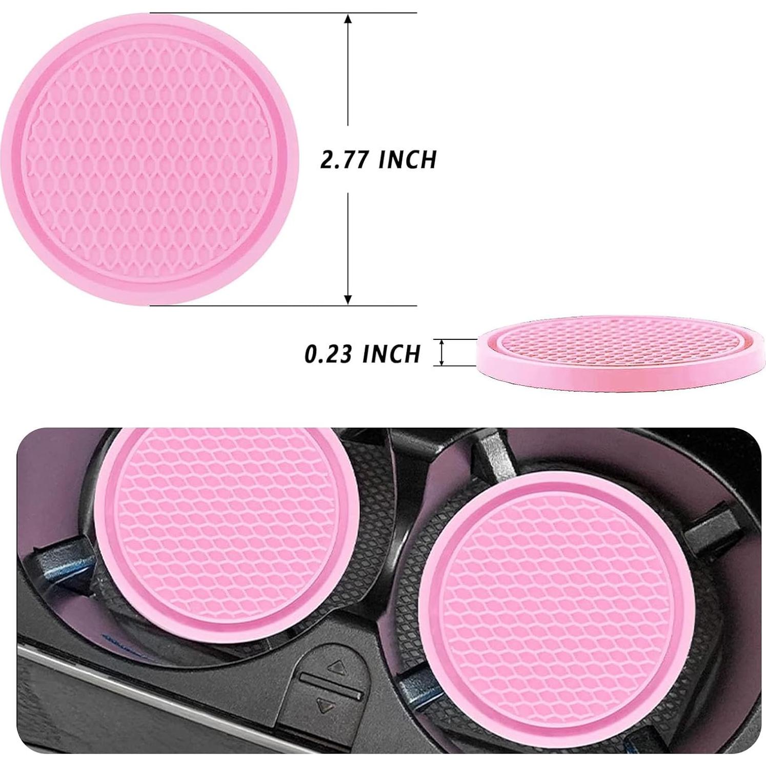 Marco de Placa de Licencia Rosa Shutuan - 2 Paquetes 31.75x16cm