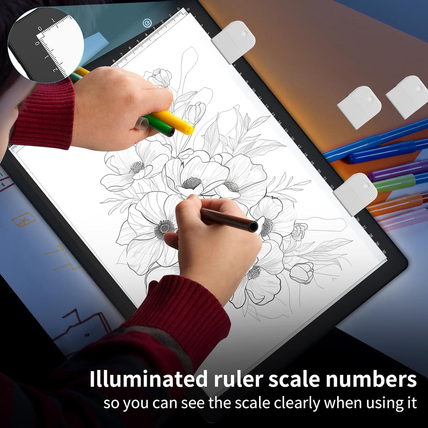 Caja de Luz LED Elice A4 para Calcar y Dibujar, Brillo Ajustable