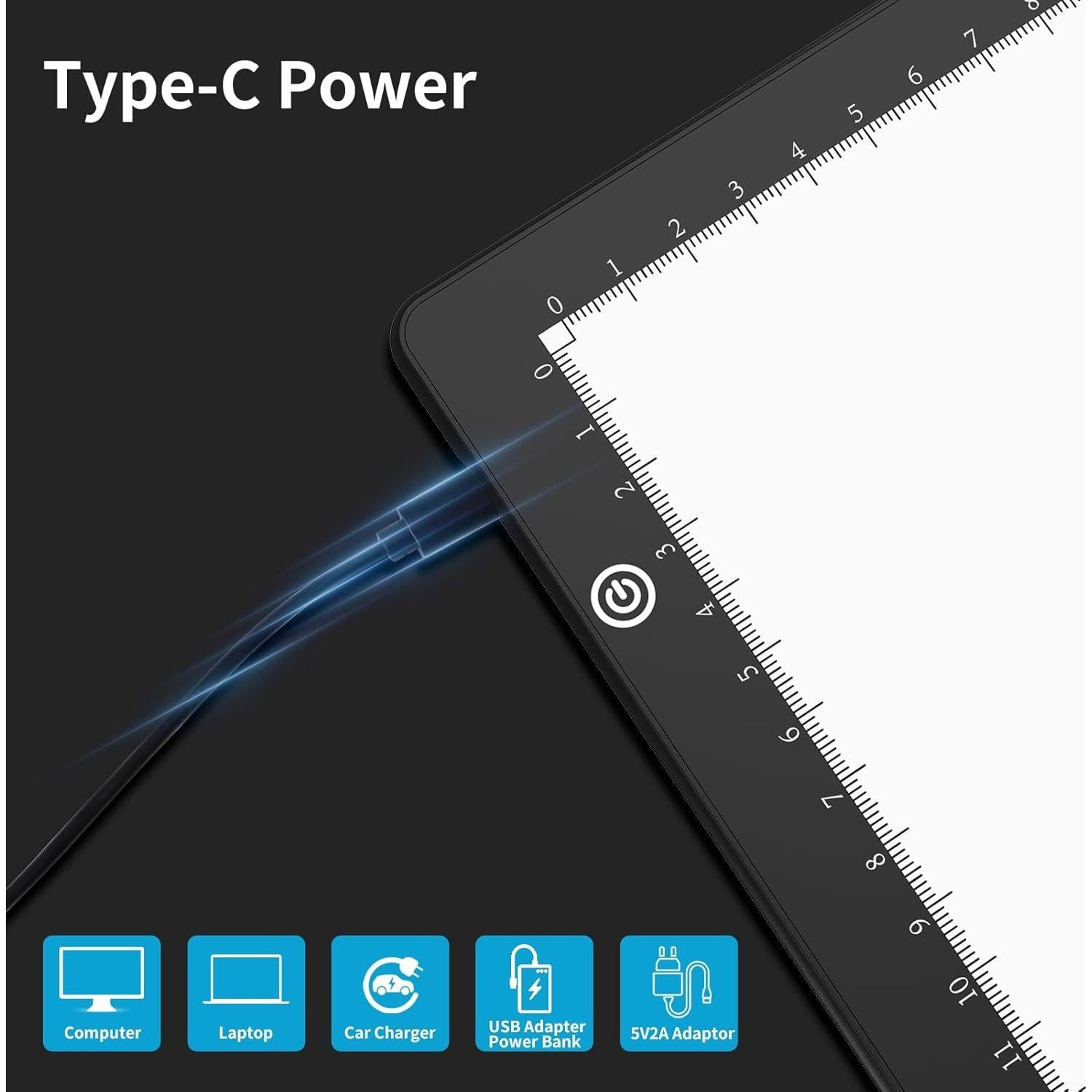 Caja de Luz LED Elice A4 para Calcar y Dibujar, Brillo Ajustable