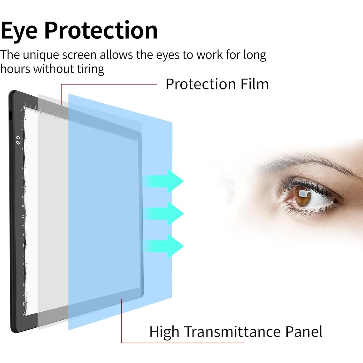 Caja de Luz LED Elice A4 para Calcar y Dibujar, Brillo Ajustable