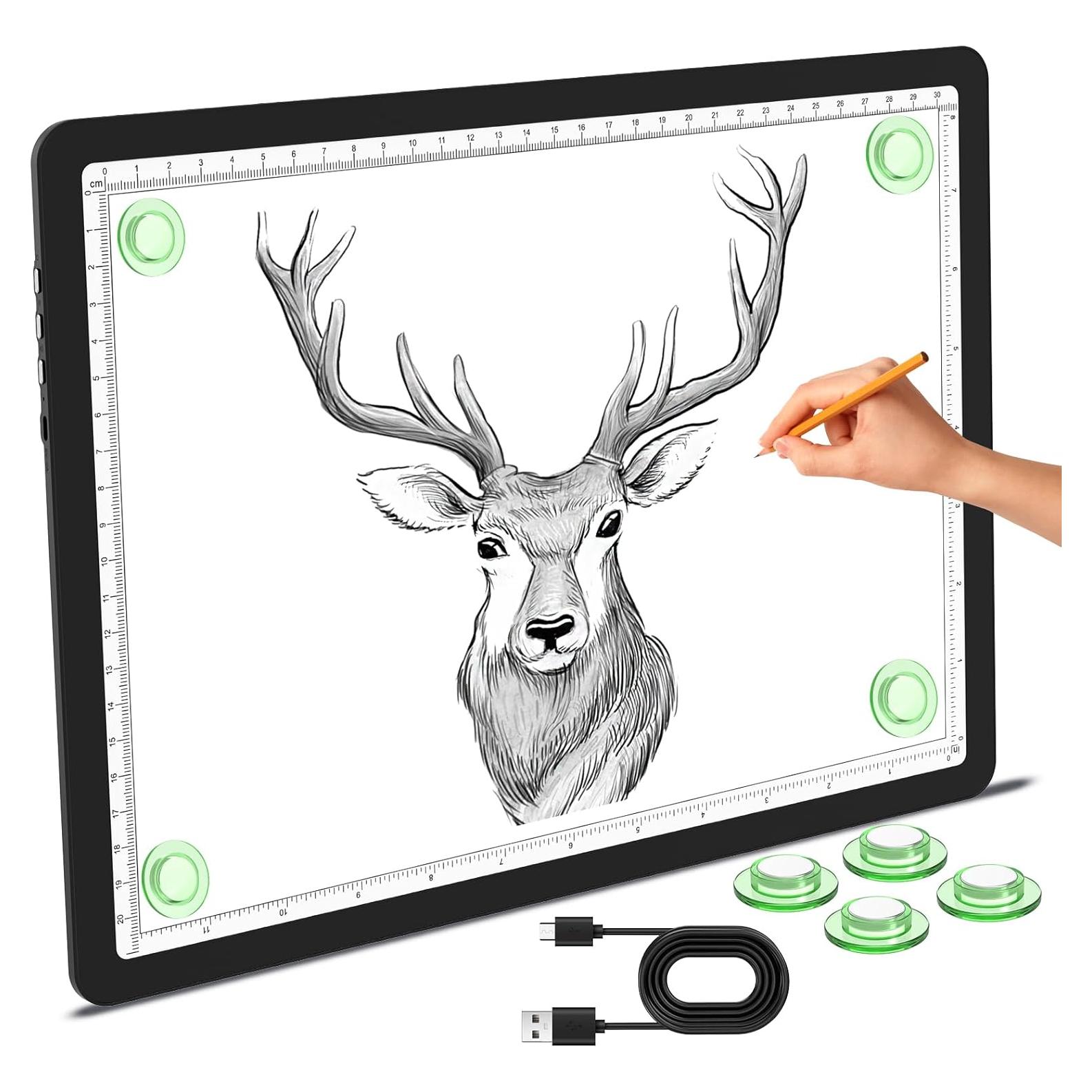 Tabla de Luz LED A4 Phylosal, Super Brillante, Negro