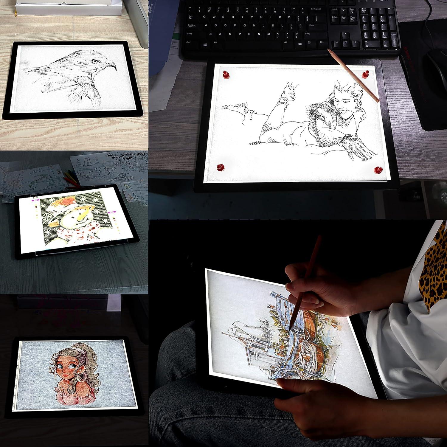 Tablero de Luz A4 TOHETO Inalámbrico LED Recargable