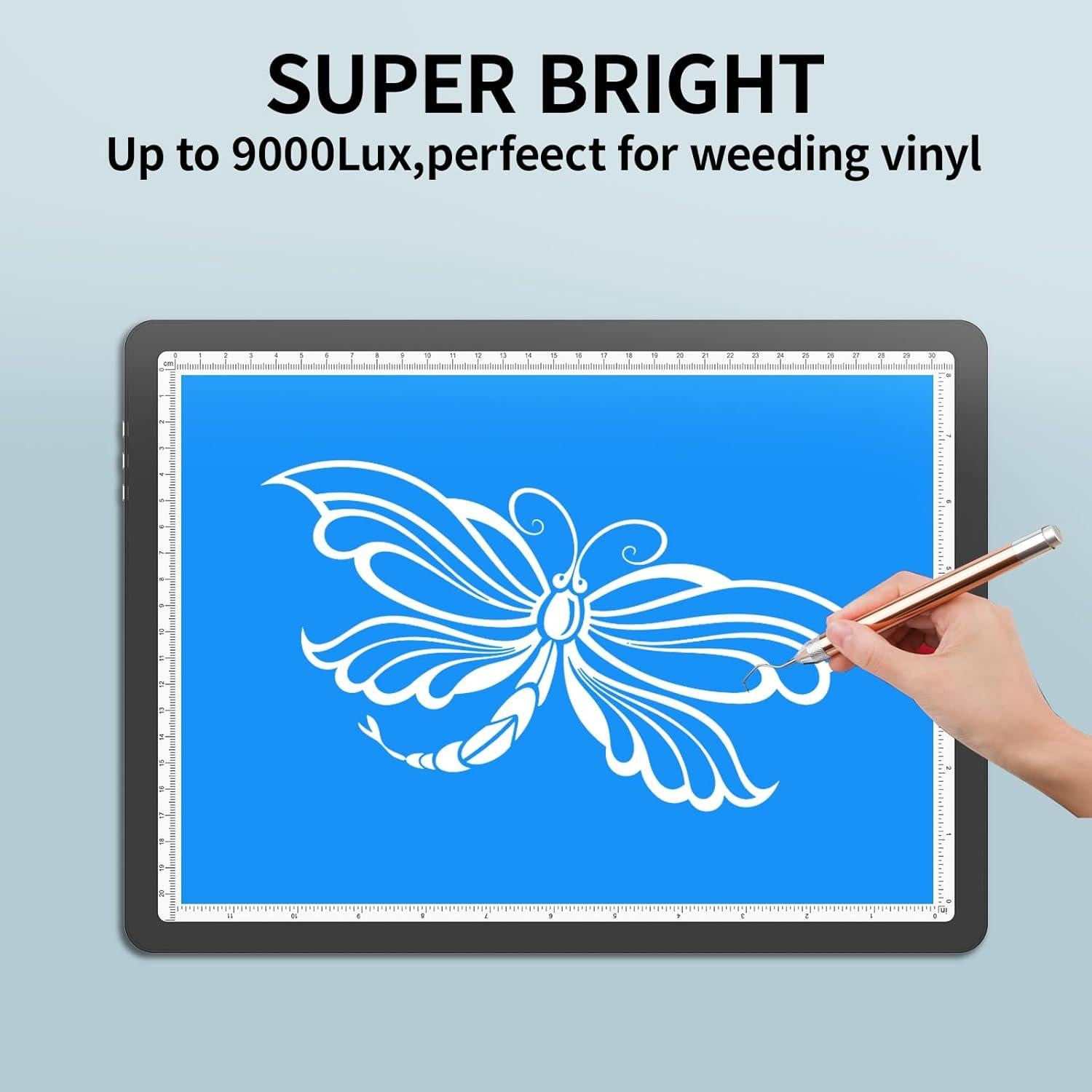 Almohadilla de Luz A4 TOHETO Recargable LED 9000 Lux Negra