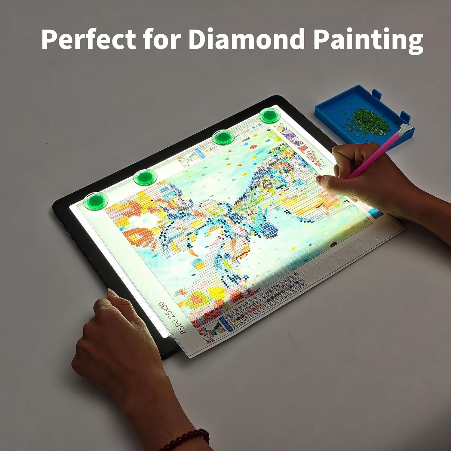 Almohadilla de Luz A4 TOHETO Recargable LED 9000 Lux Negra