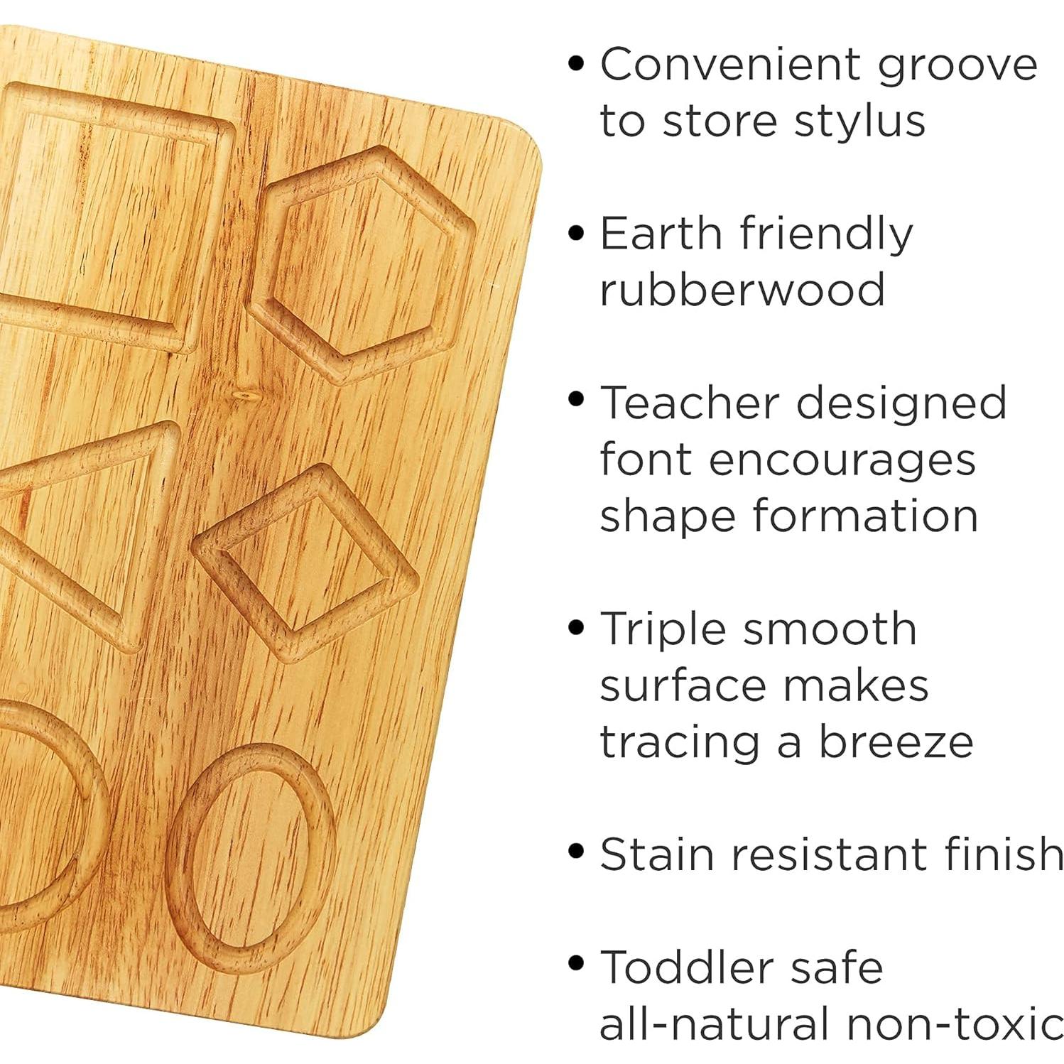 Tabla de Trazado de Números de Madera Montessori - 20.3x12.7 cm