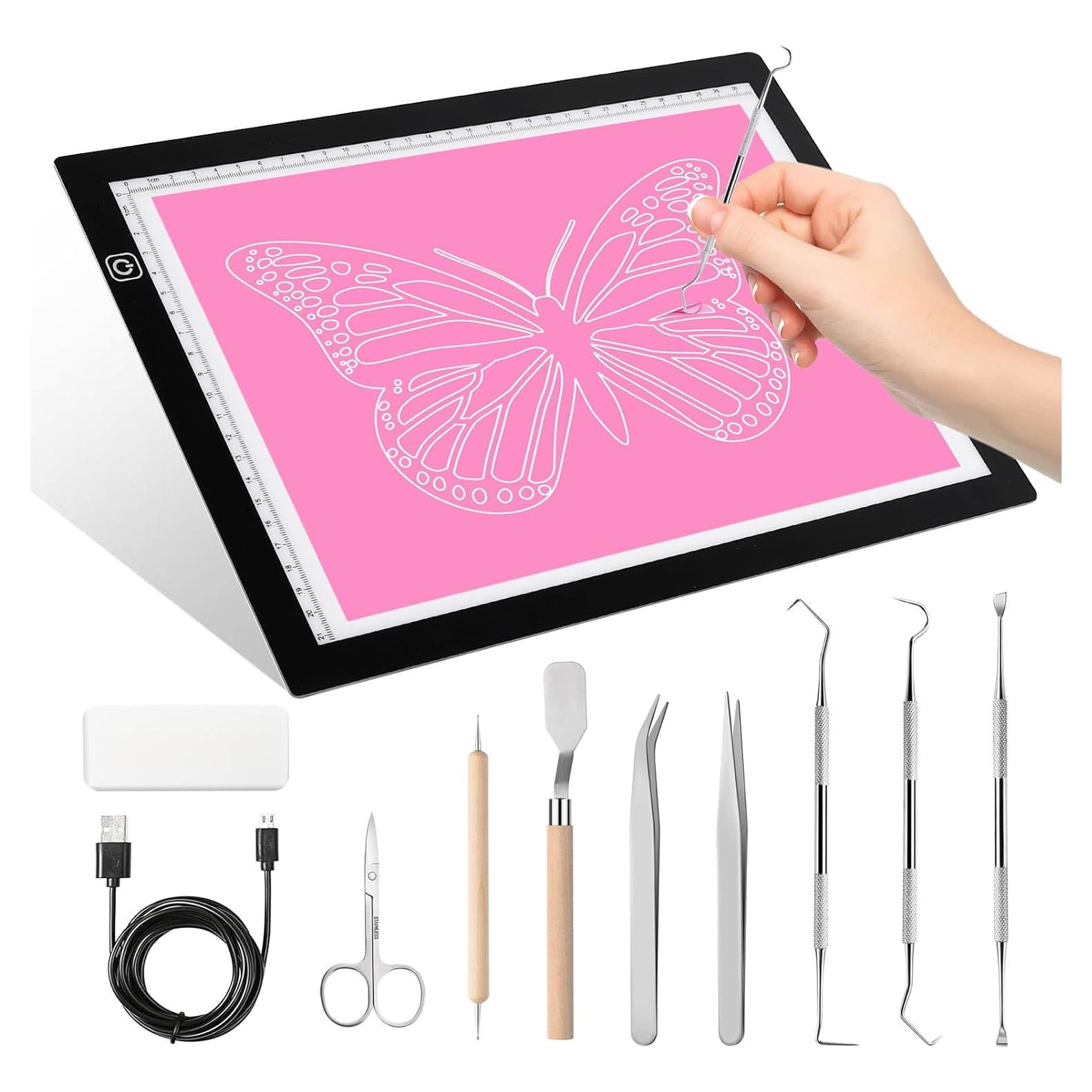 Almohadilla de Luz LED A4 Dorhui con Herramientas de Vinilo