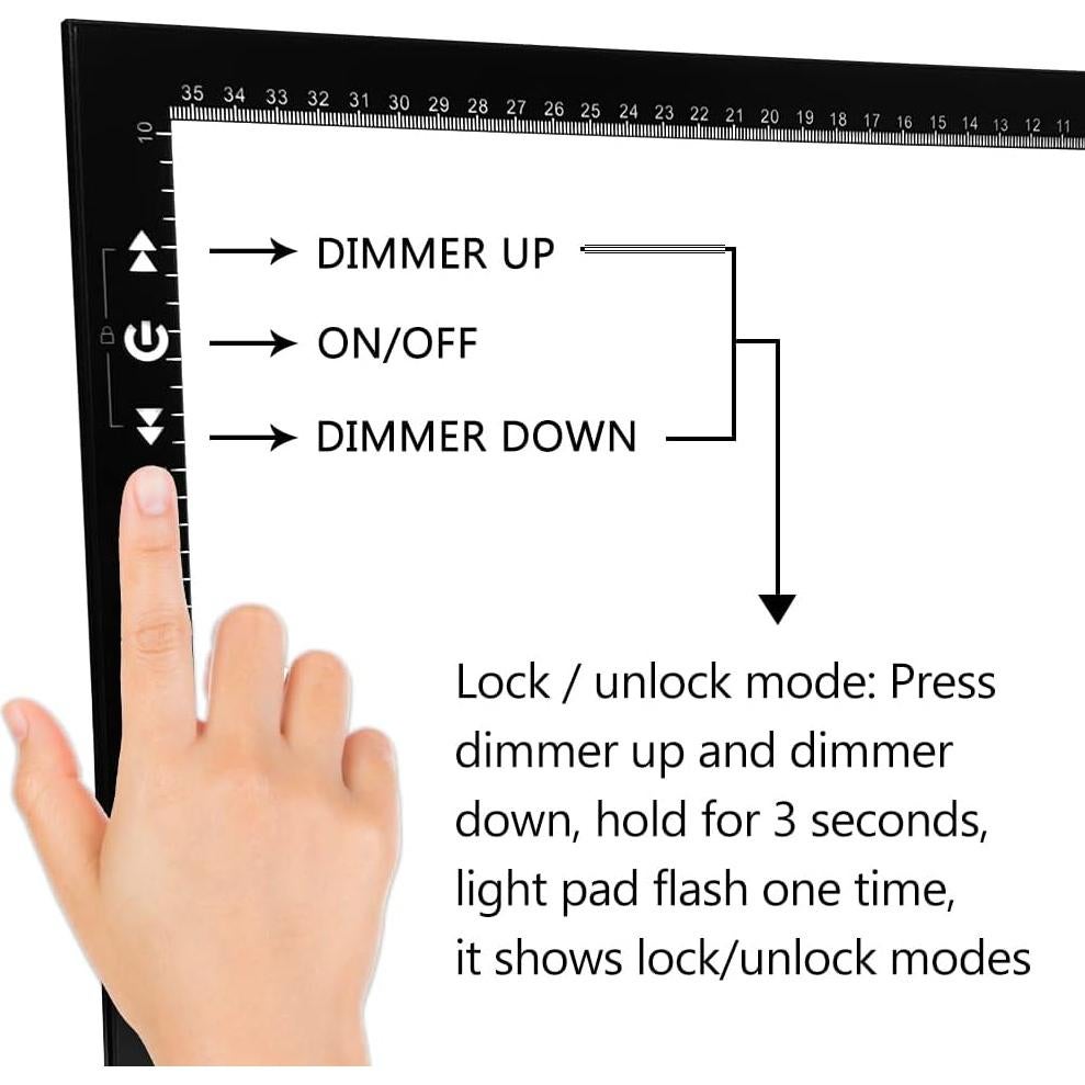 Mesa de Copia HSK B4 con Luz LED Regulable 6000 Lux