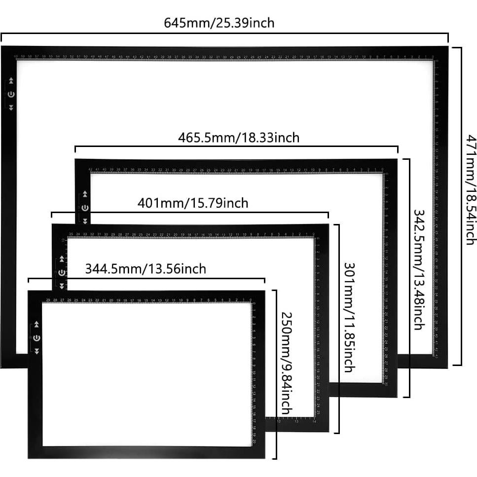 Mesa de Copia HSK B4 con Luz LED Regulable 6000 Lux