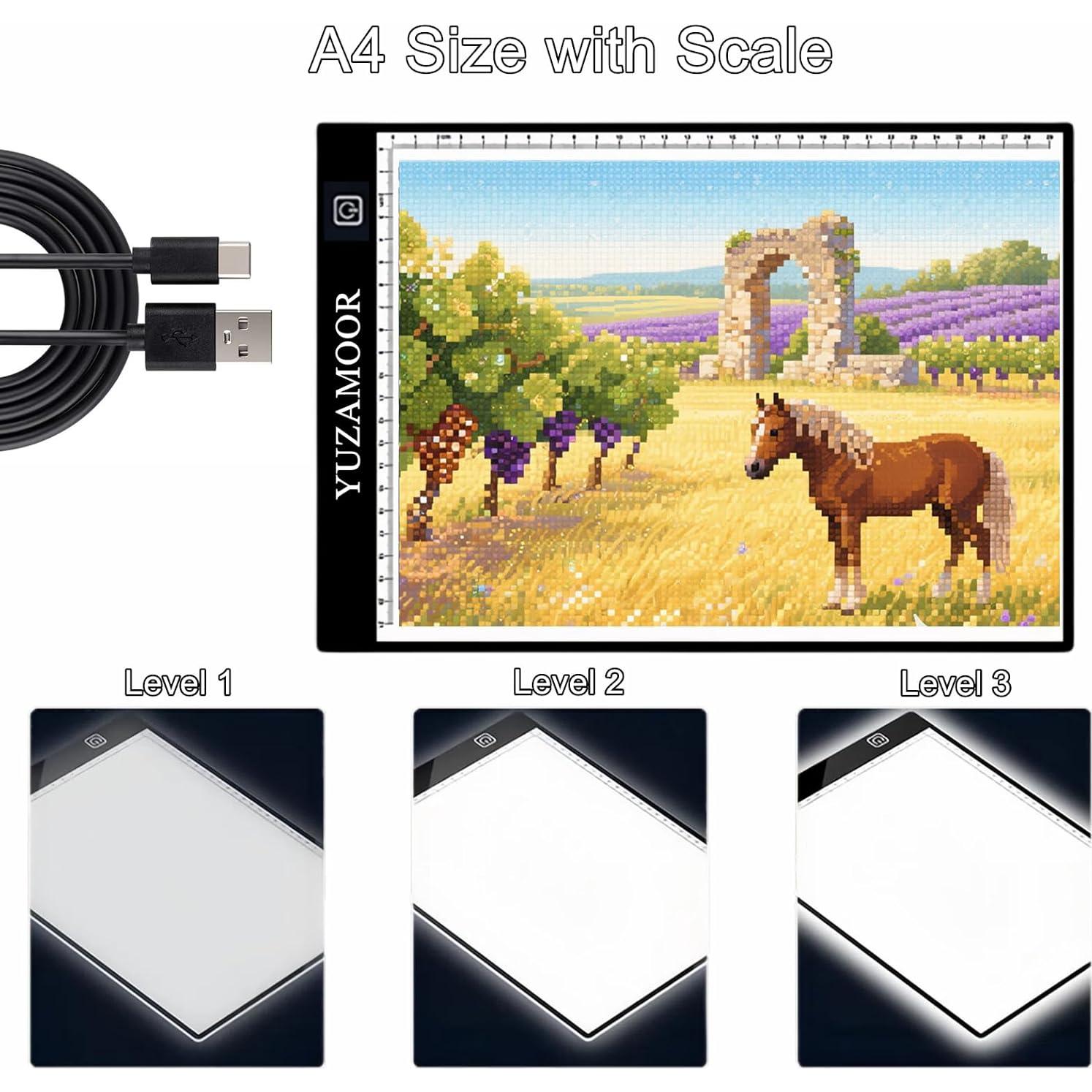 Pad de Luz LED A4 YUZAMOOR con 3 Niveles de Iluminación