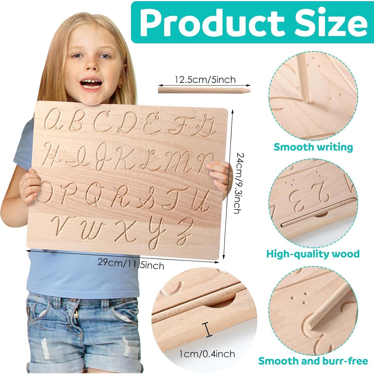 Tablero de Trazado de Letras y Números MotiMind Doble Cara