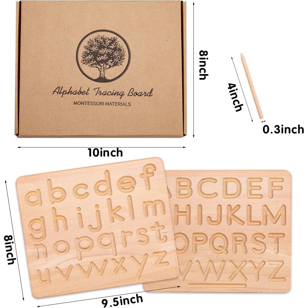 Tablero de Trazado de Letras de Madera JETM.HH 24x20 cm