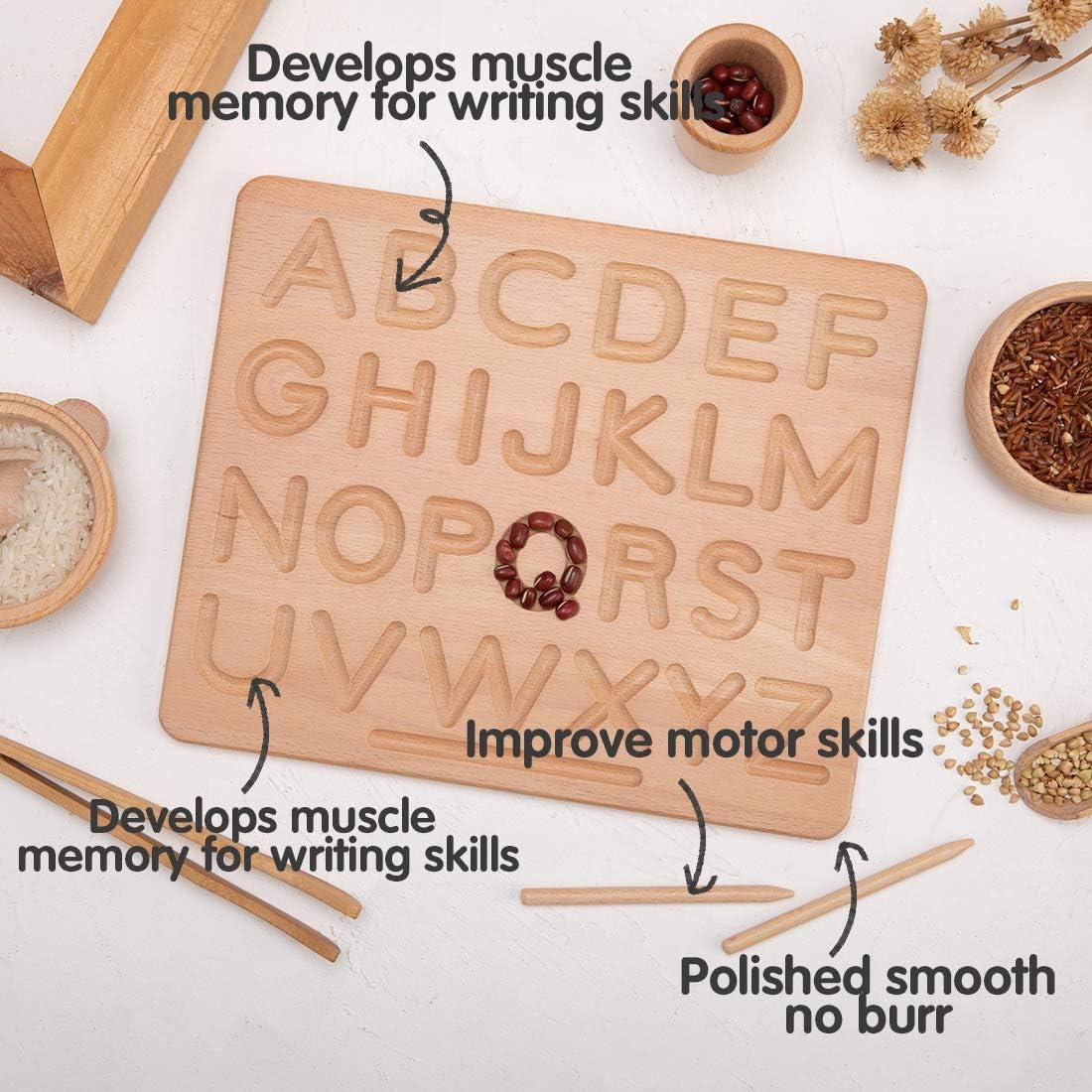 Tablero de Trazado de Letras de Madera JETM.HH 24x20 cm