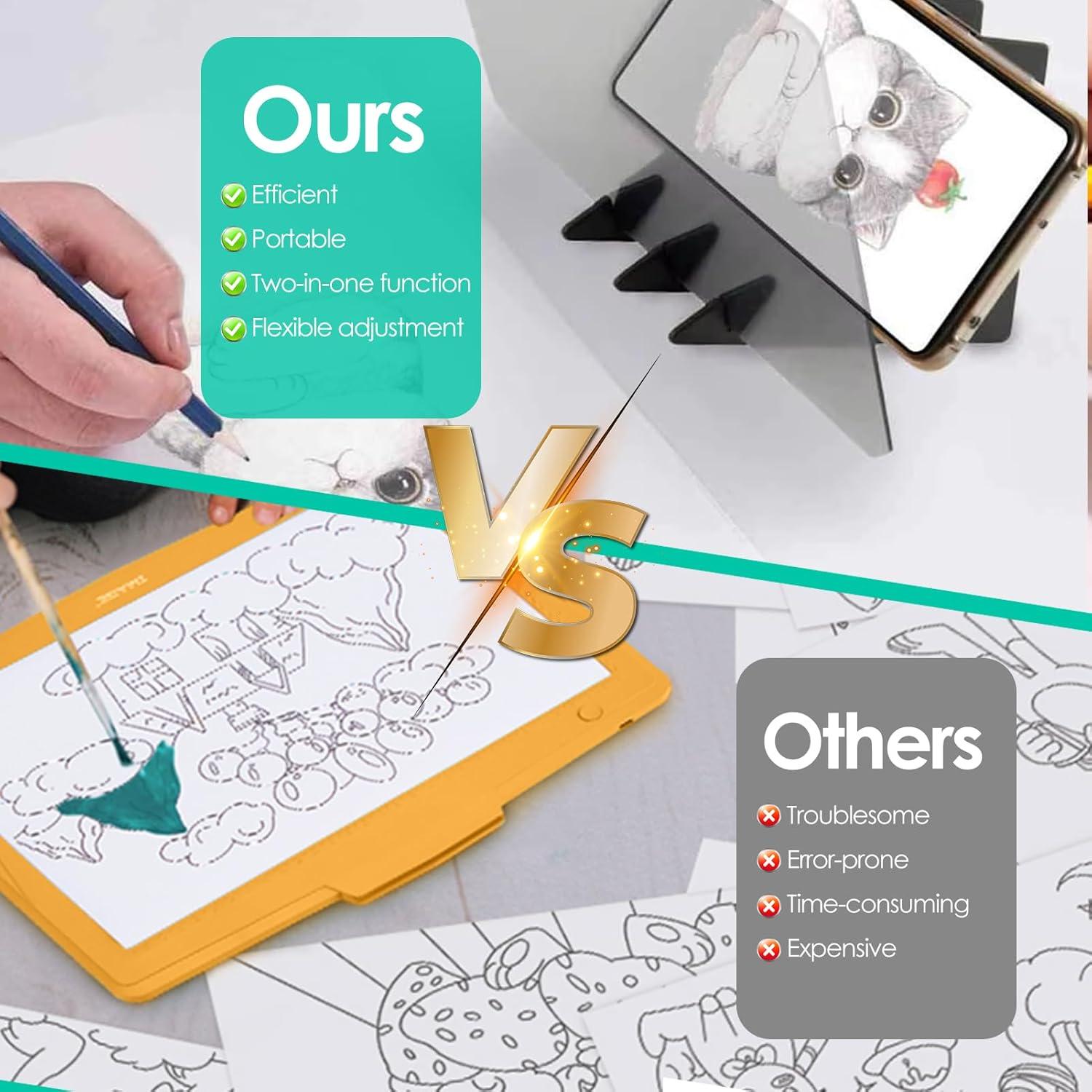 Tablero de Dibujo Óptico TRTYEF Portátil para Teléfonos y Tabletas