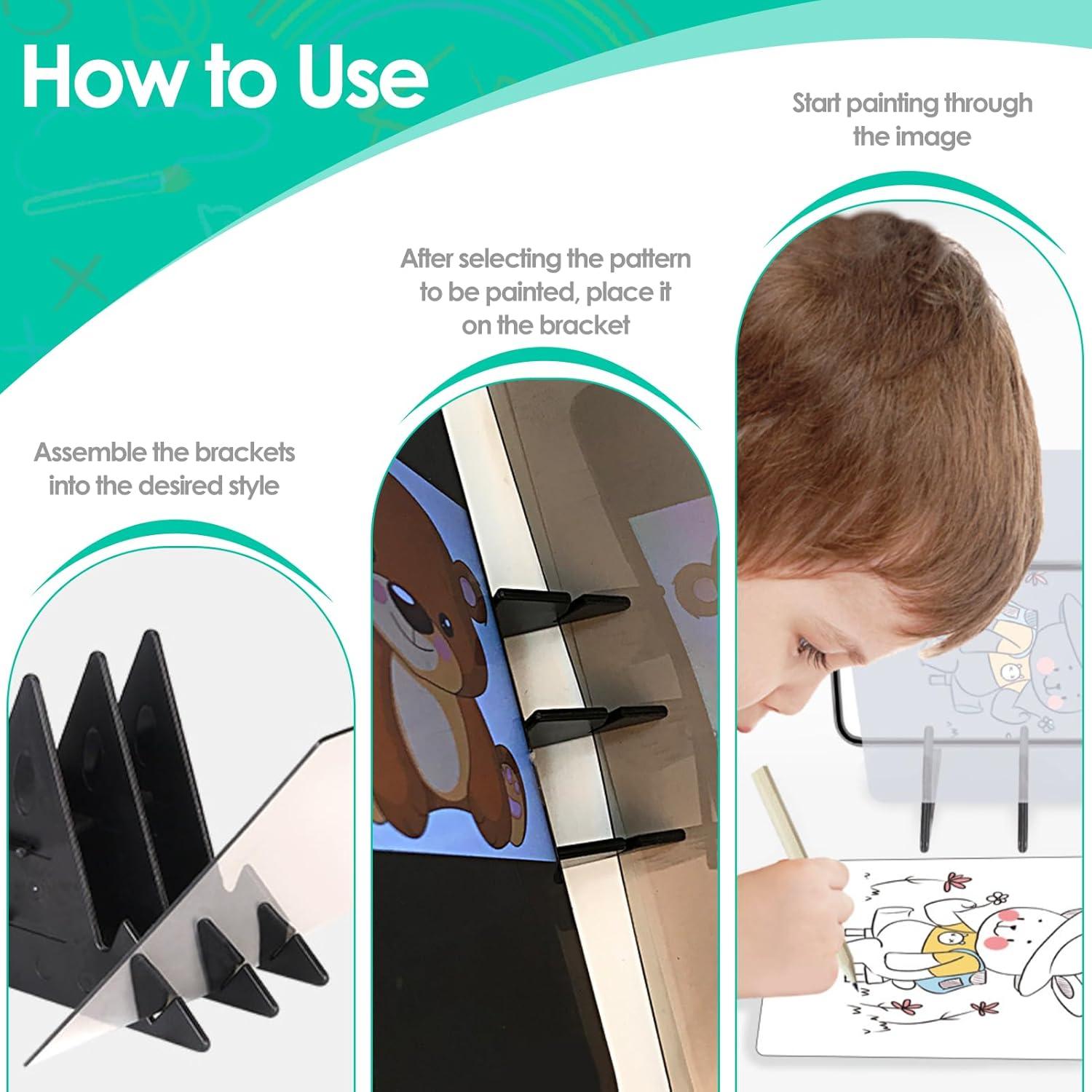Tablero de Dibujo Óptico TRTYEF Portátil para Teléfonos y Tabletas