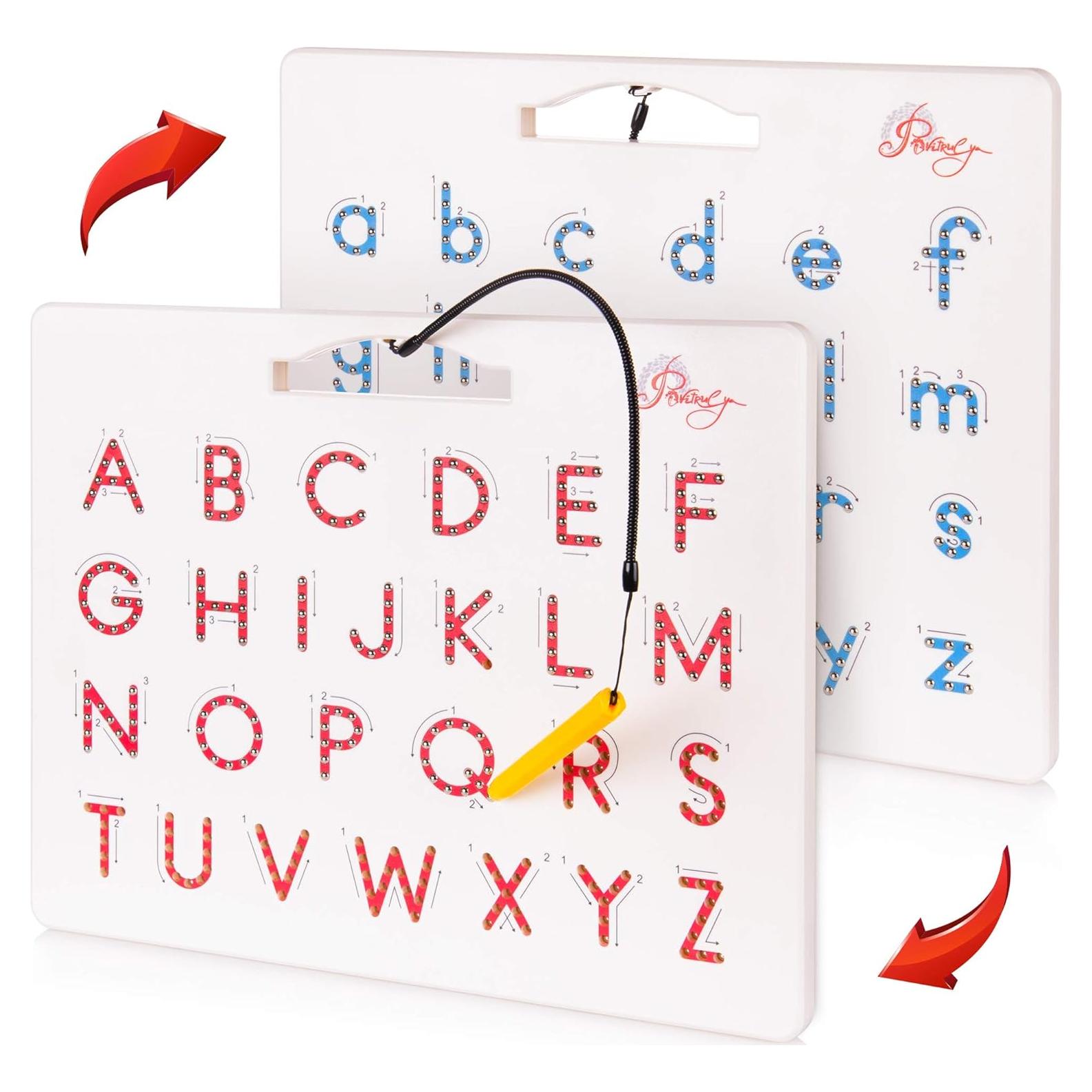 Tablero Magnético de Trazado ABC Povitrulya 31.75cm Doble Cara