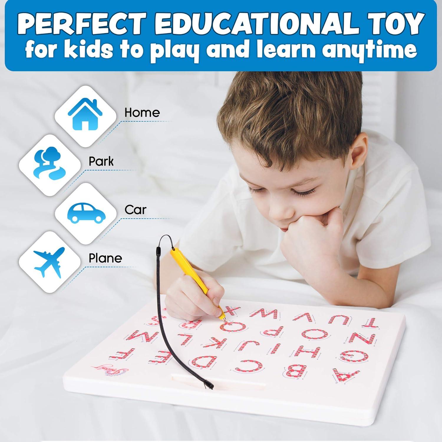 Tablero Magnético de Trazado ABC Povitrulya 31.75cm Doble Cara