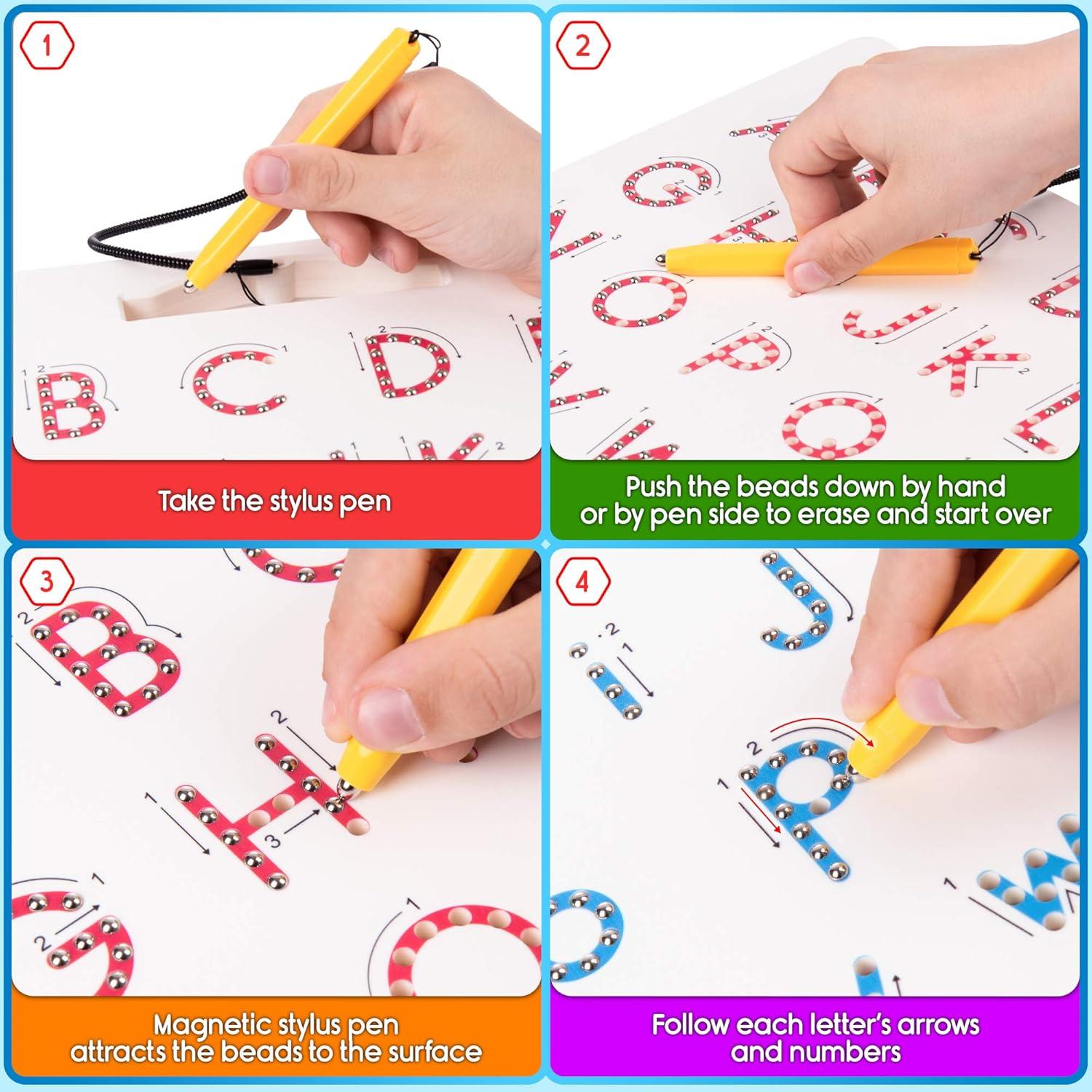 Tablero Magnético de Trazado ABC Povitrulya 31.75cm Doble Cara