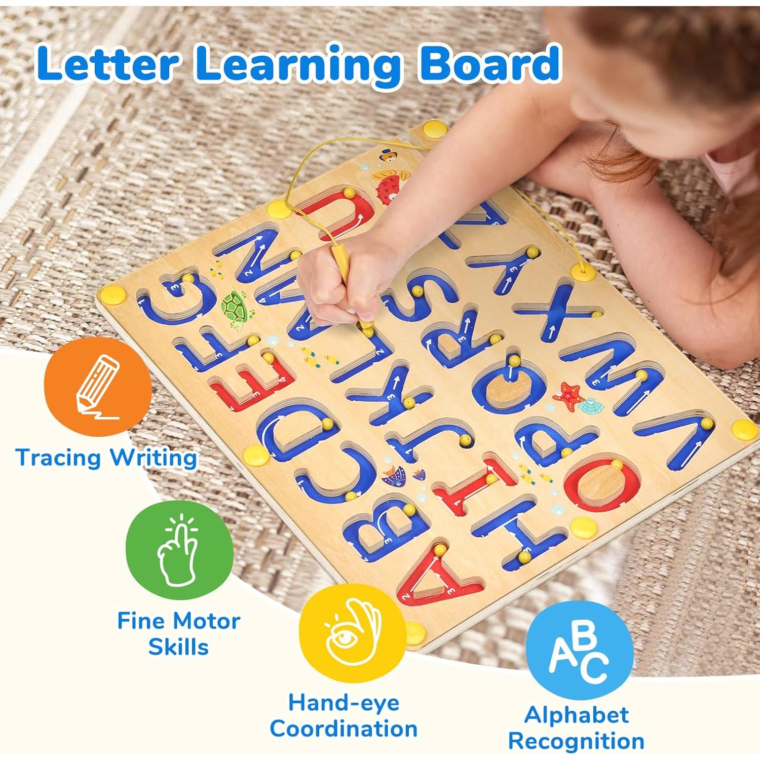 Tablero de Letras Magnéticas JoyCat para Niños 3-5 Años